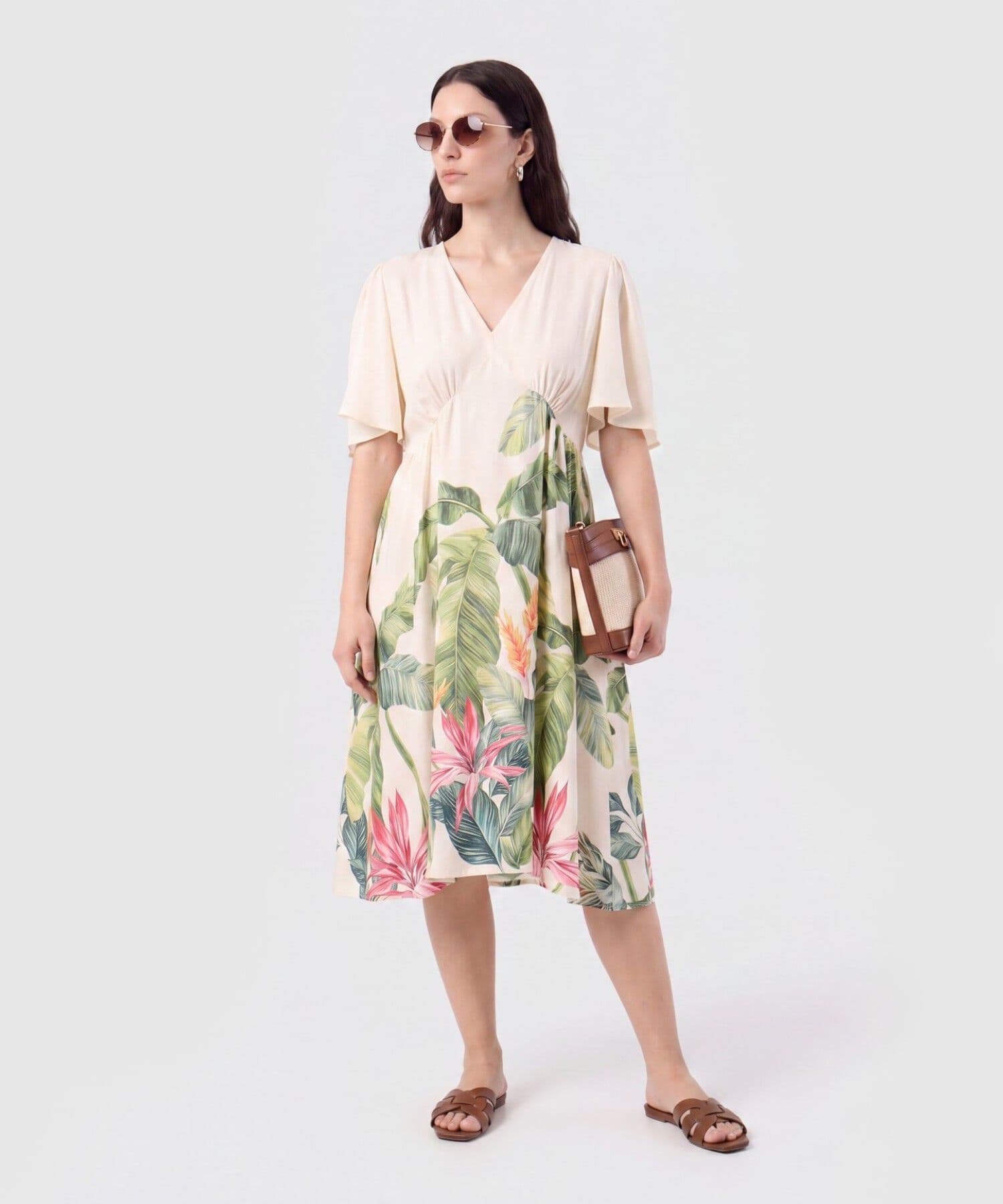 Vestido Niebla Relajado verde oliva para mujer, vista principal