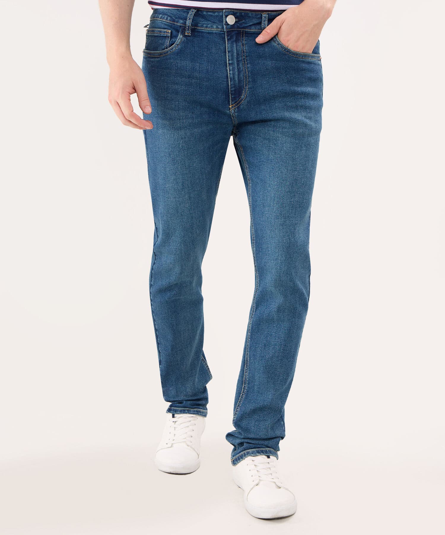 Jean Litoral Contemporáneo azul marino para hombre, vista principal