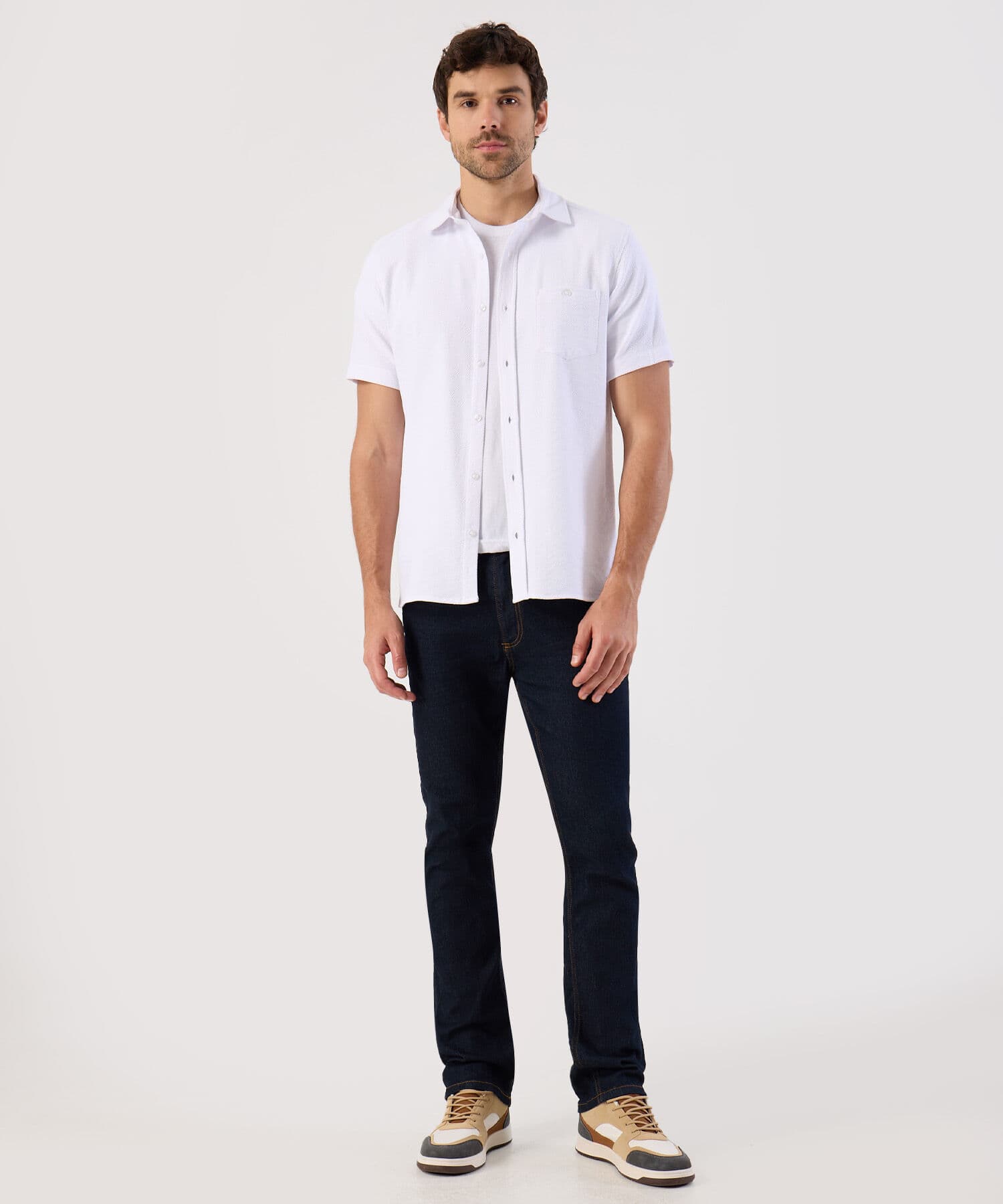 Camisa Guayacán de Ciudad blanco para hombre, vista 2