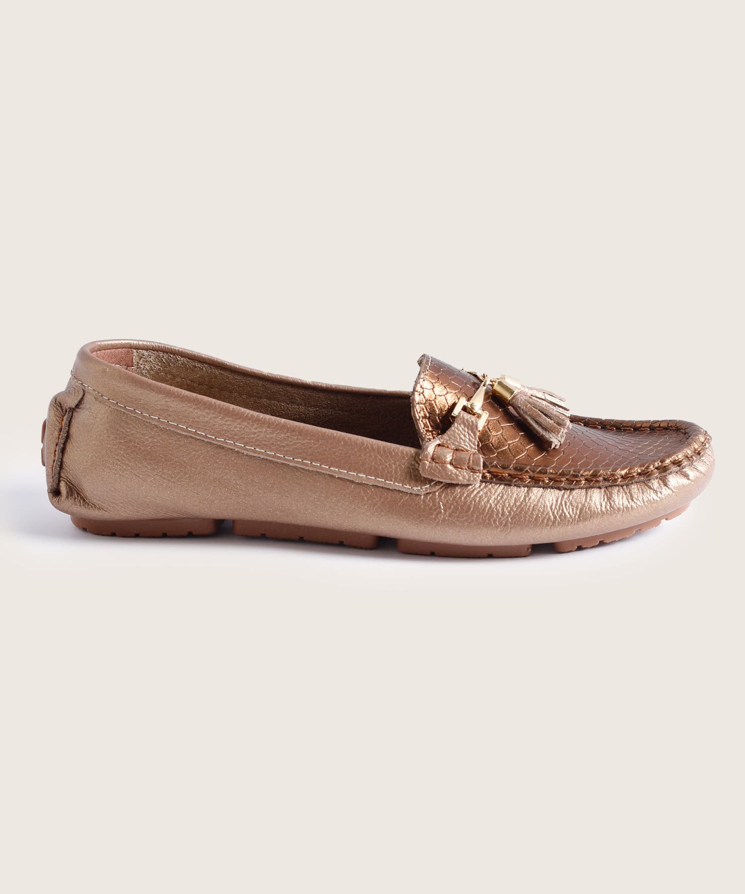 Mocasines Violeta de Viaje café para mujer, vista 2
