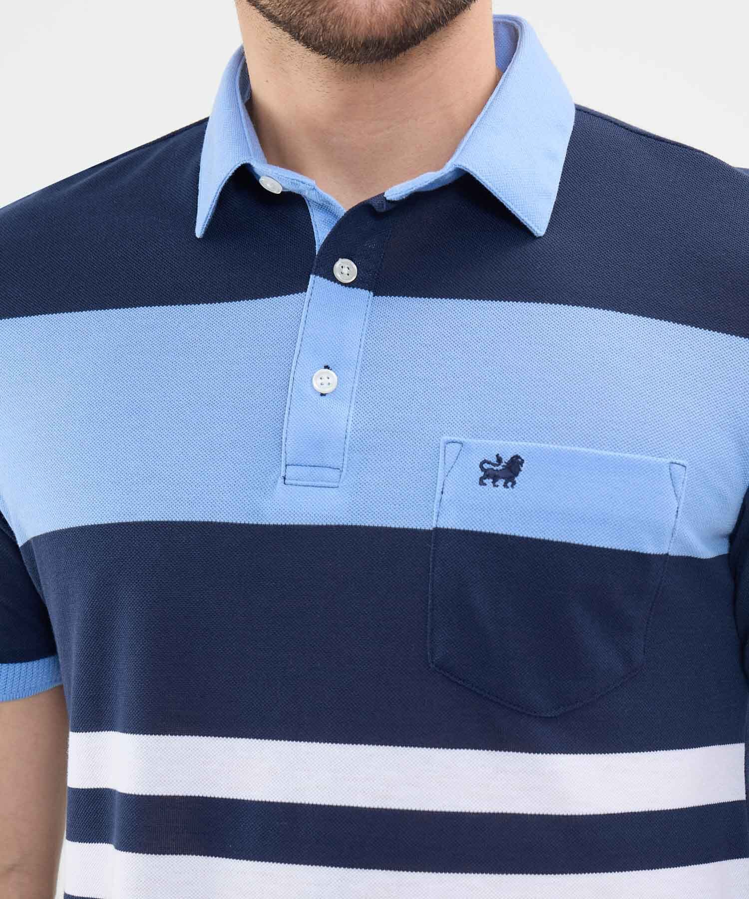 Polo Guayacán Ligero azul marino para hombre, vista 3