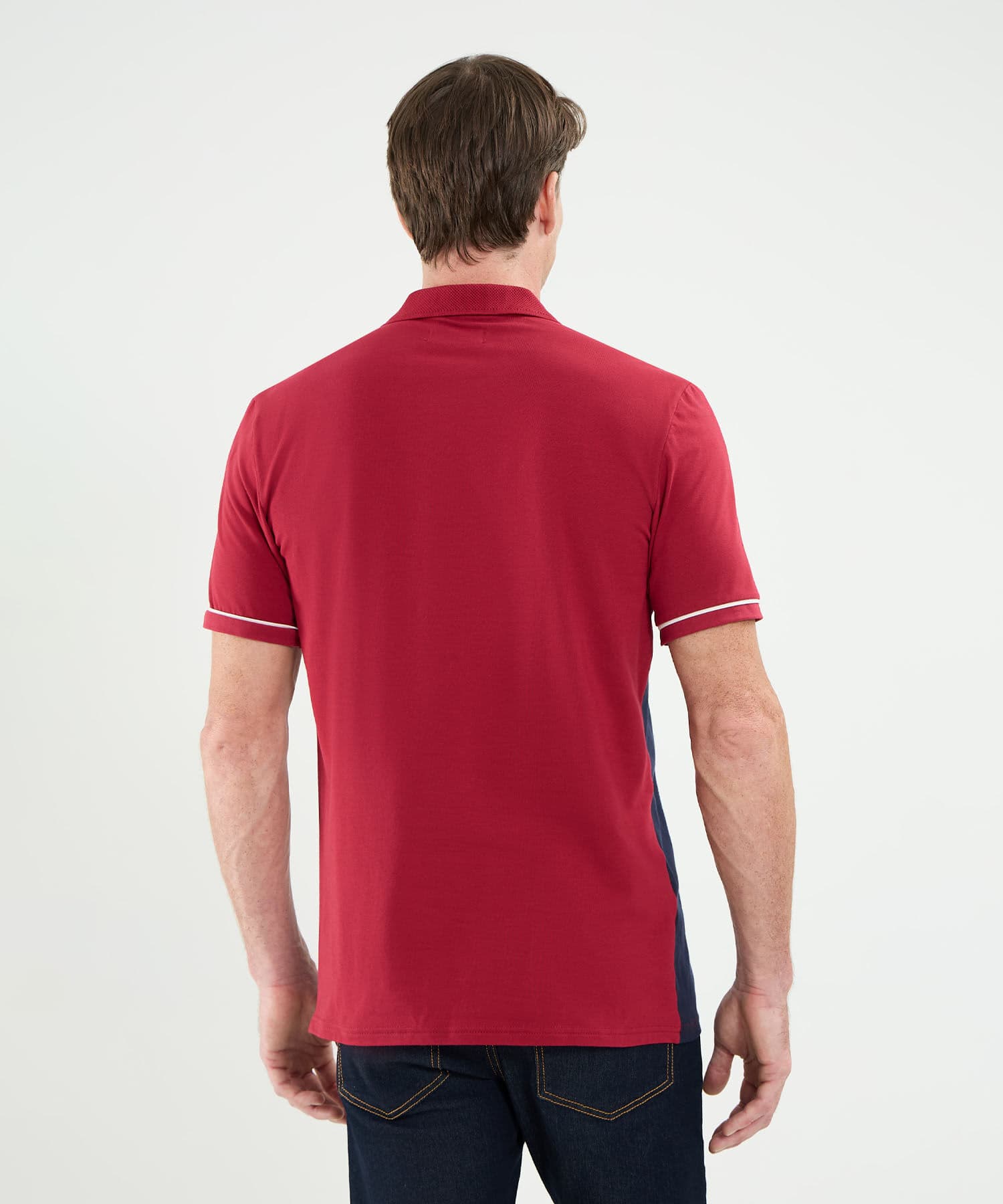 Polo Julieta de Viaje rojo granada para hombre, vista 4