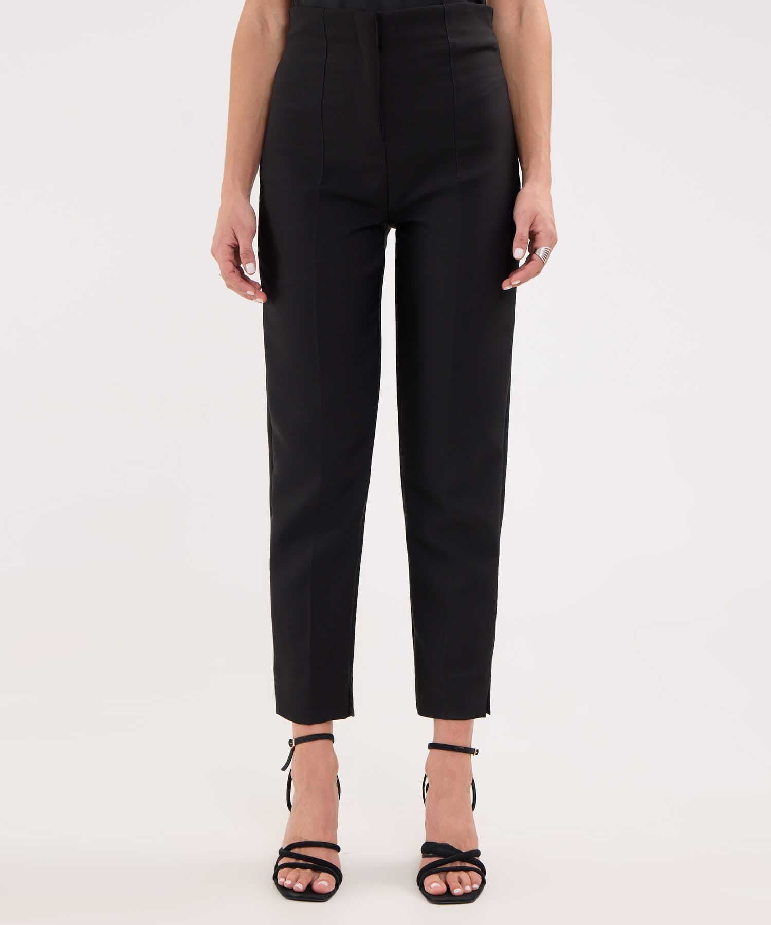Pantalón Amalia Edición Lino negro para mujer, vista principal