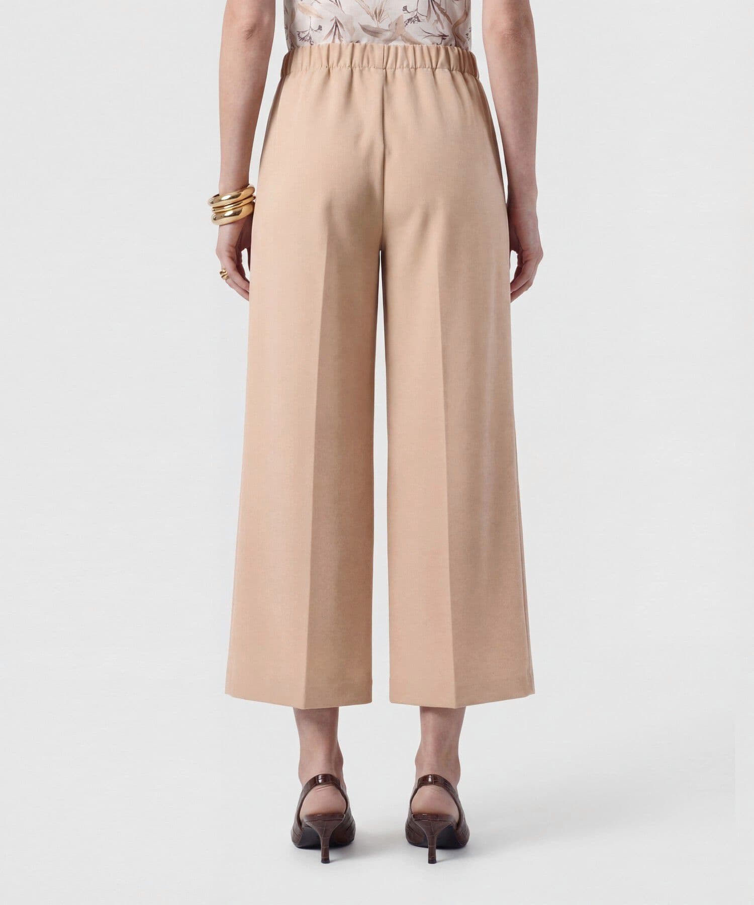 Pantalón Emilia Minimalista café para mujer, vista 4