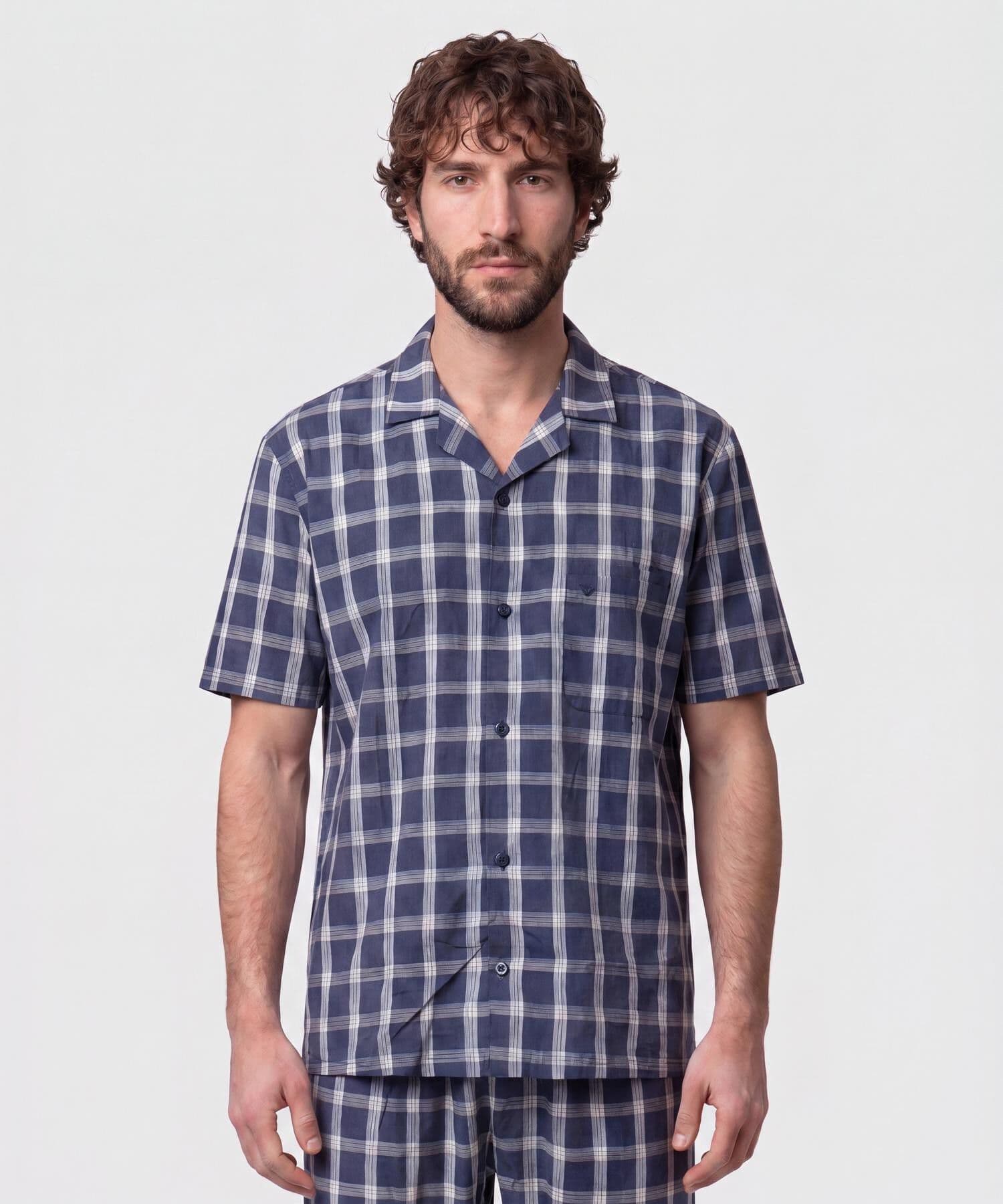 Pijama Cauce Ligero azul marino para hombre, vista 2