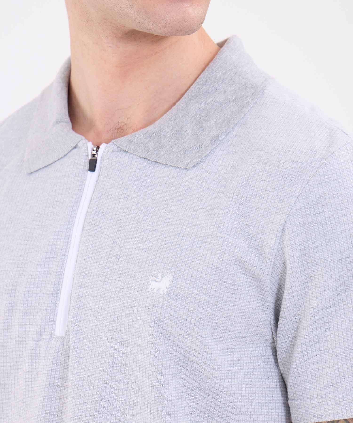 Polo Bahía de Ciudad gris humo para hombre, vista 3