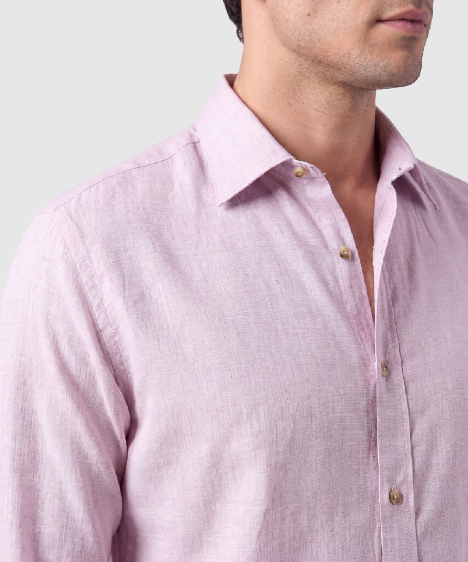 Camisa Solana Ligero rojo granada para hombre, vista 3