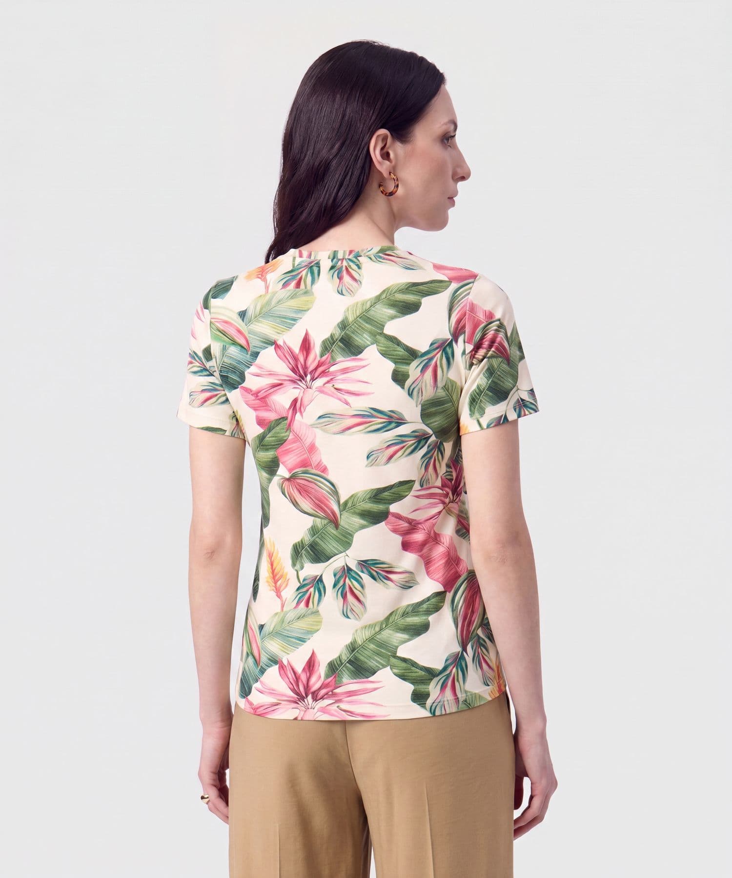 Camiseta Laguna Fluido verde oliva para mujer, vista 4