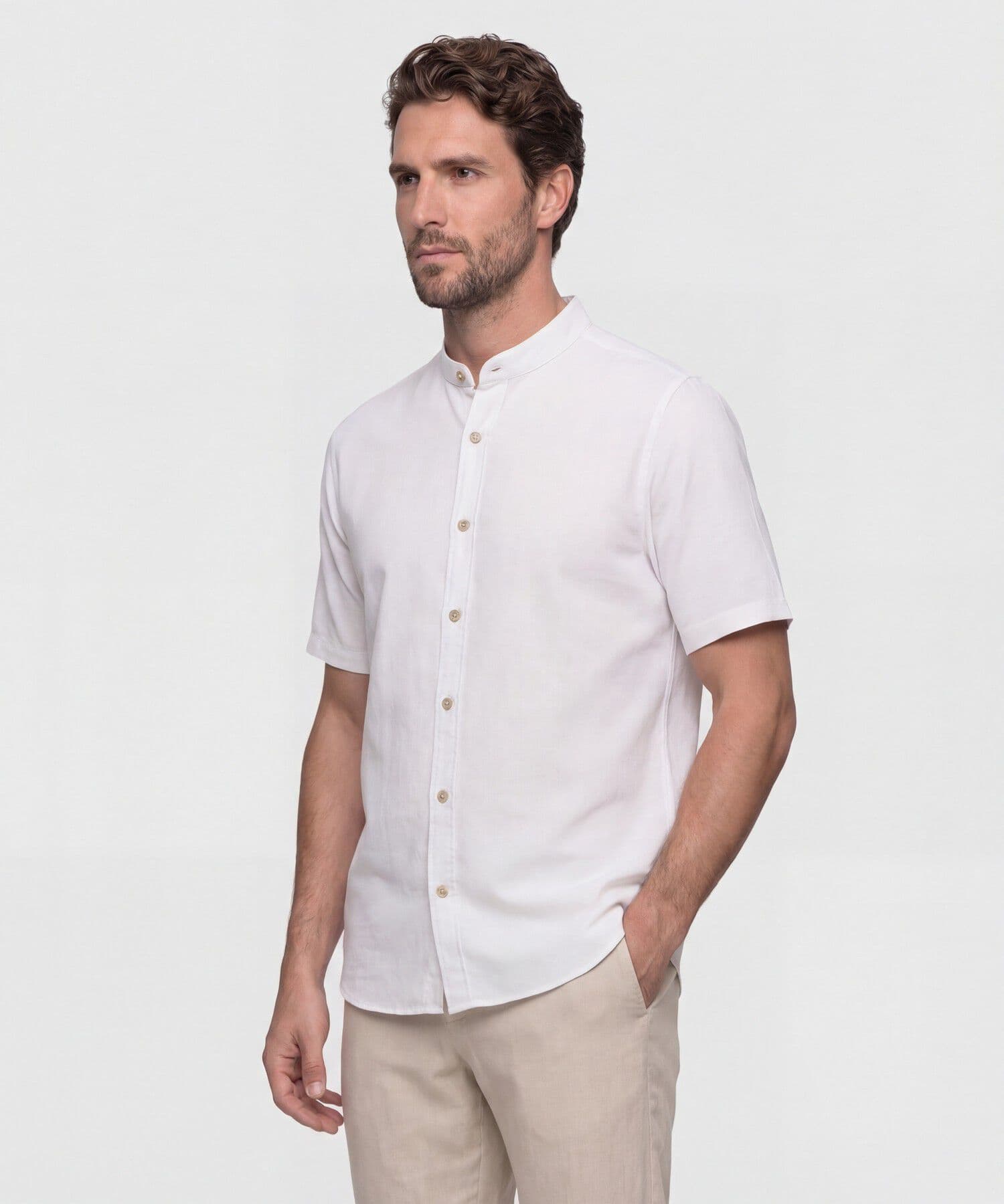 Camisa Guayacán Suave blanco para hombre, vista principal