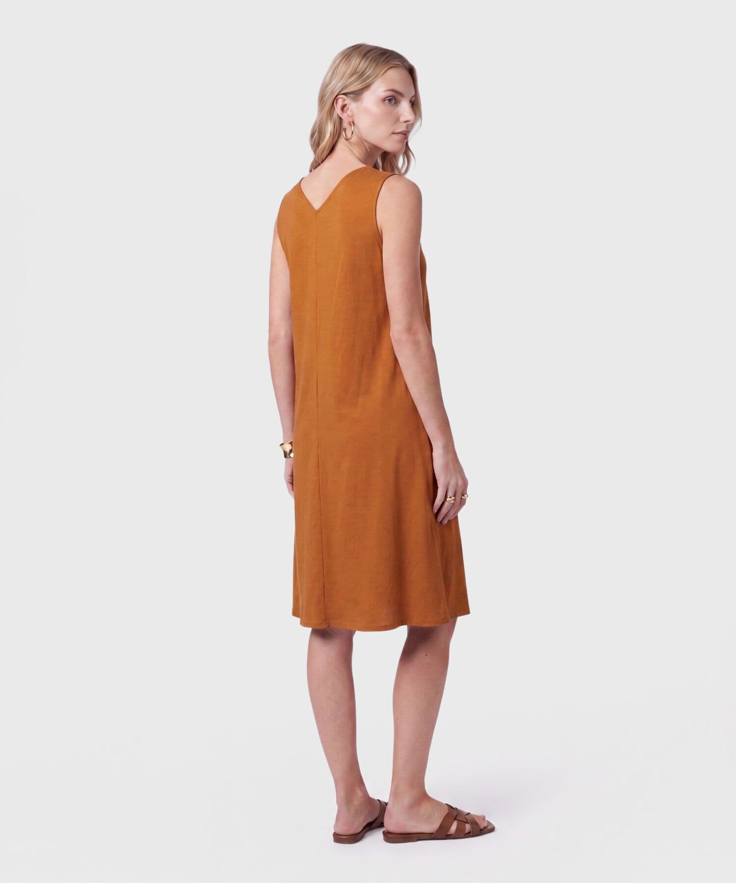 Vestido Emilia Suave café para mujer, vista 4
