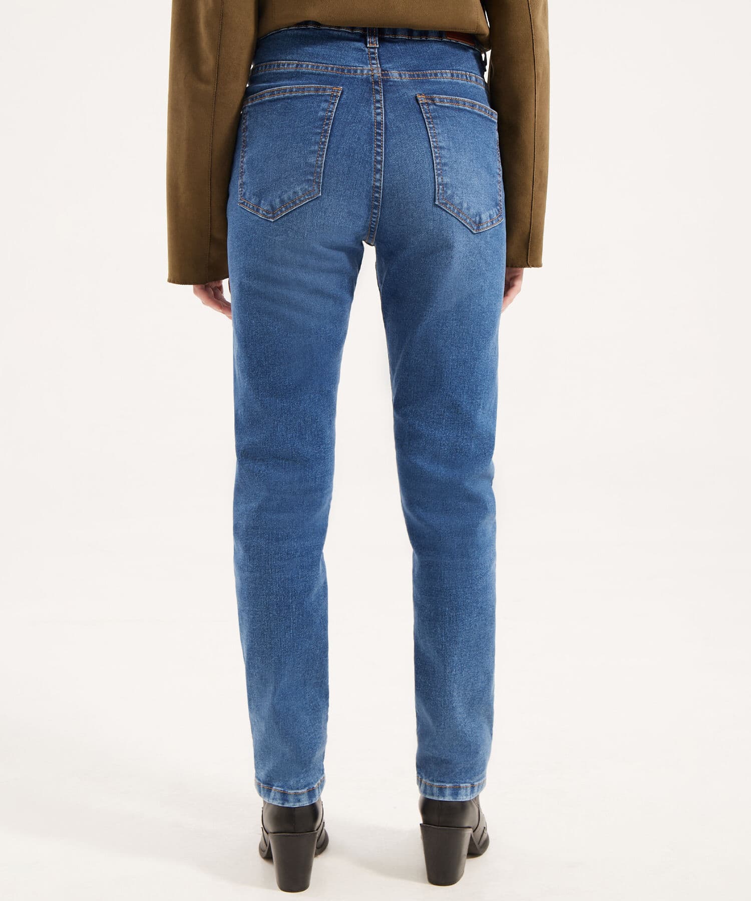 Jean Encanto Clásico azul marino para mujer, vista 4
