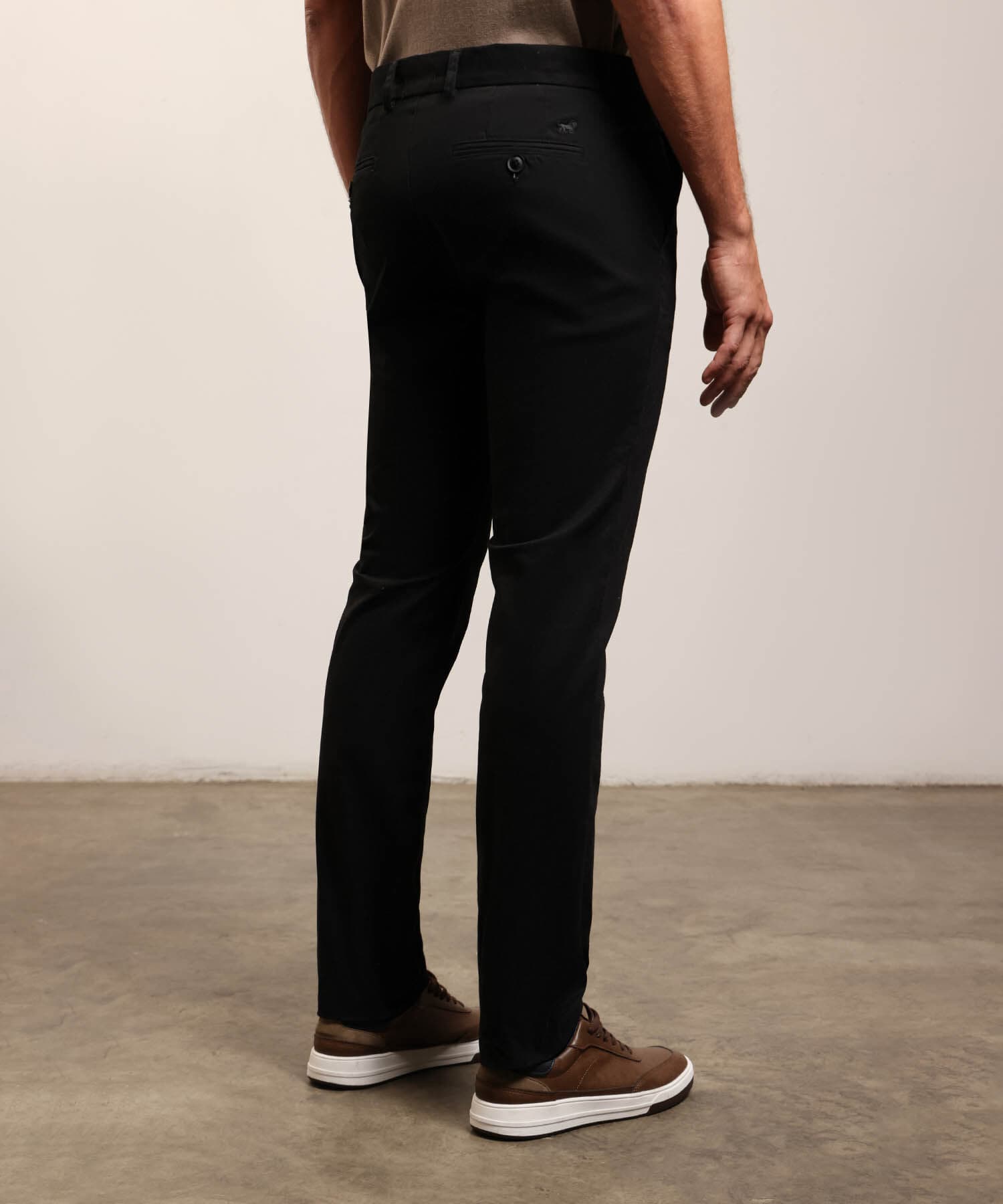 Pantalón Valentina Fluido negro para hombre, vista 4