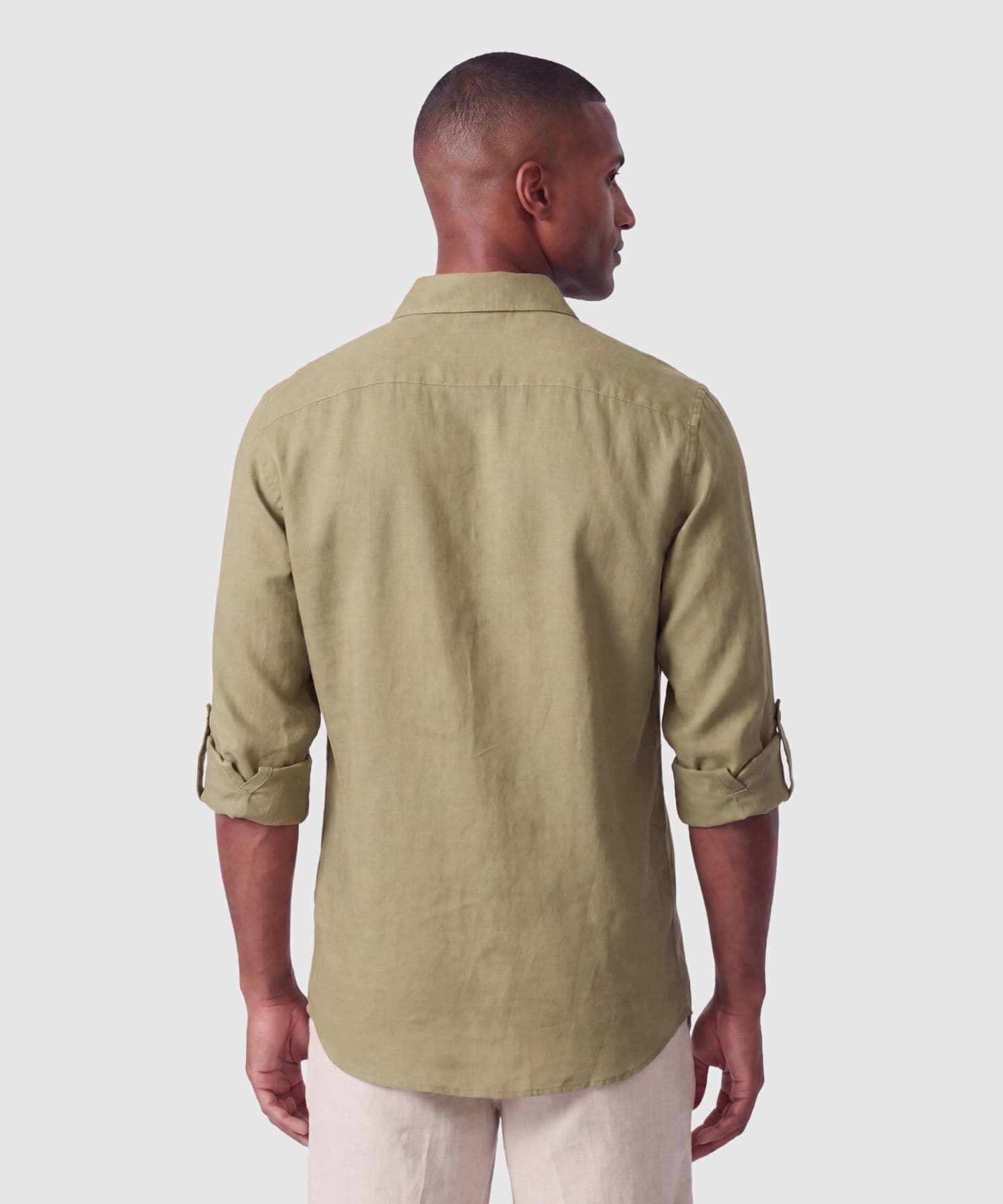 Camisa Laguna Natural verde oliva para hombre, vista 4
