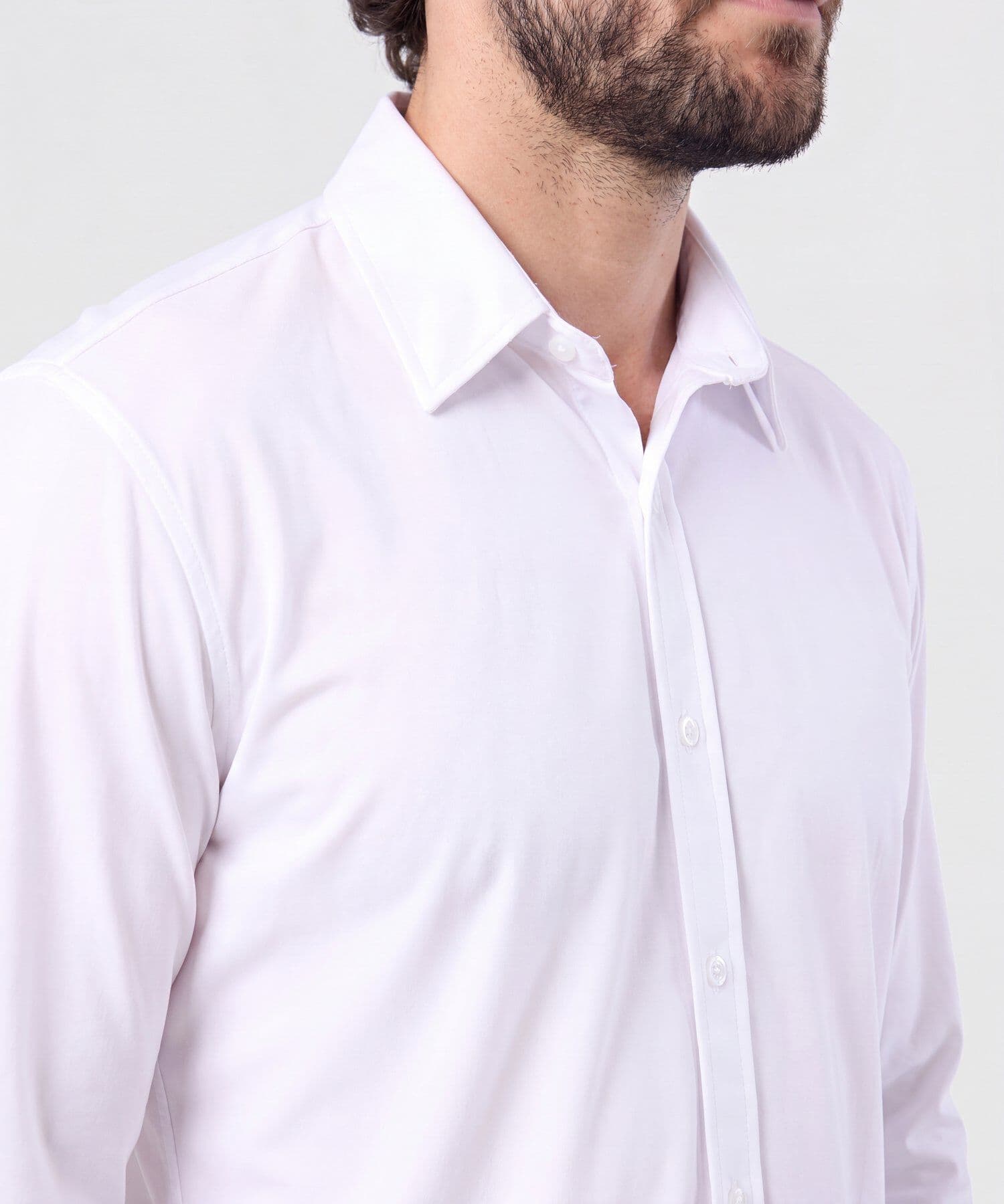Camisa Siena Natural blanco para hombre, vista 3