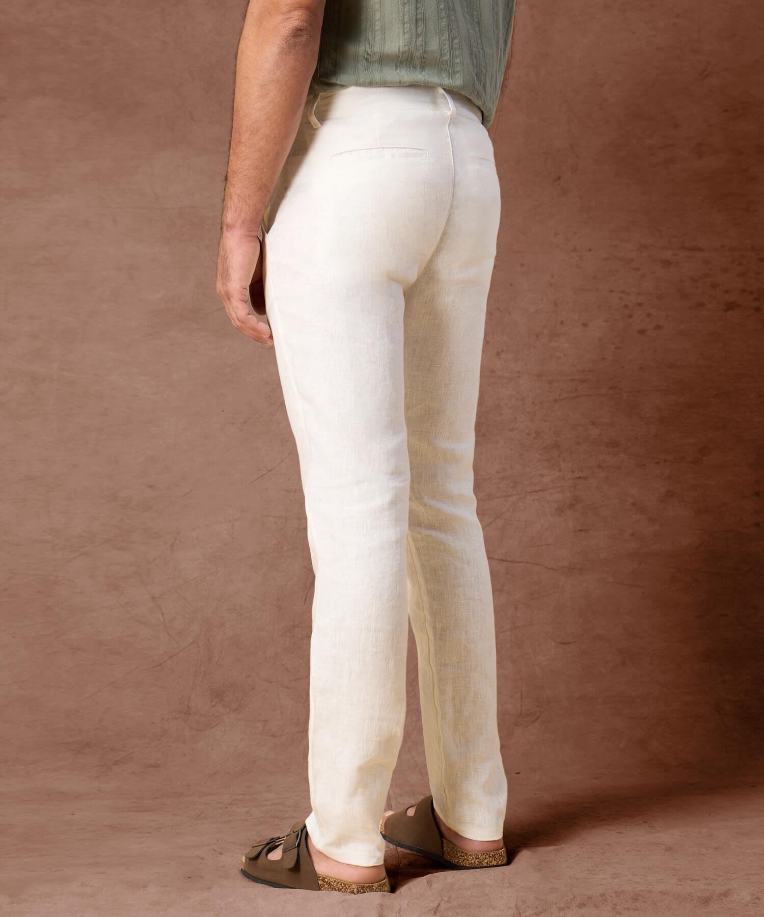 Pantalón Orquídea Fluido blanco para hombre, vista 3