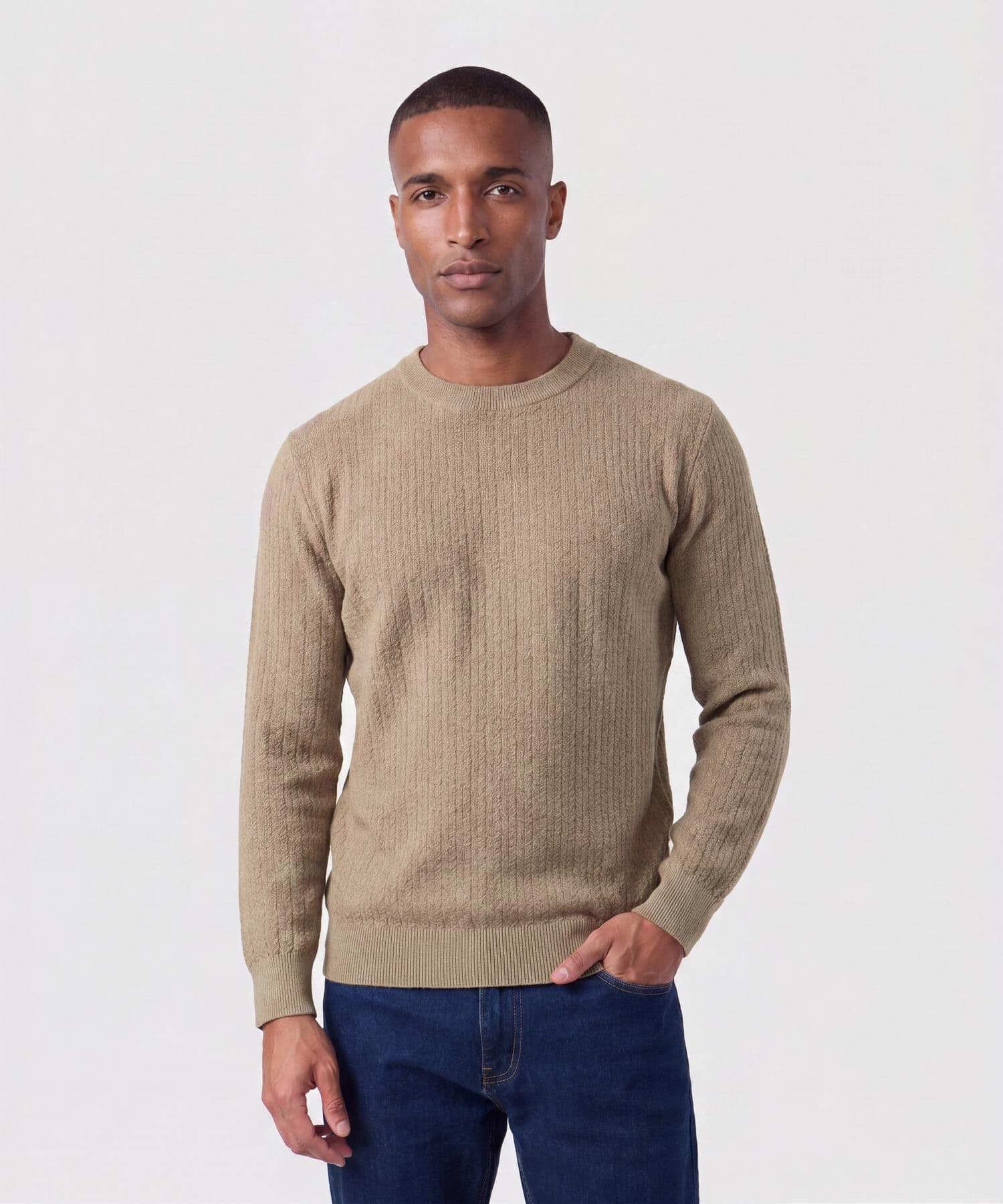 Buzo Salina Esencial café para hombre, vista principal