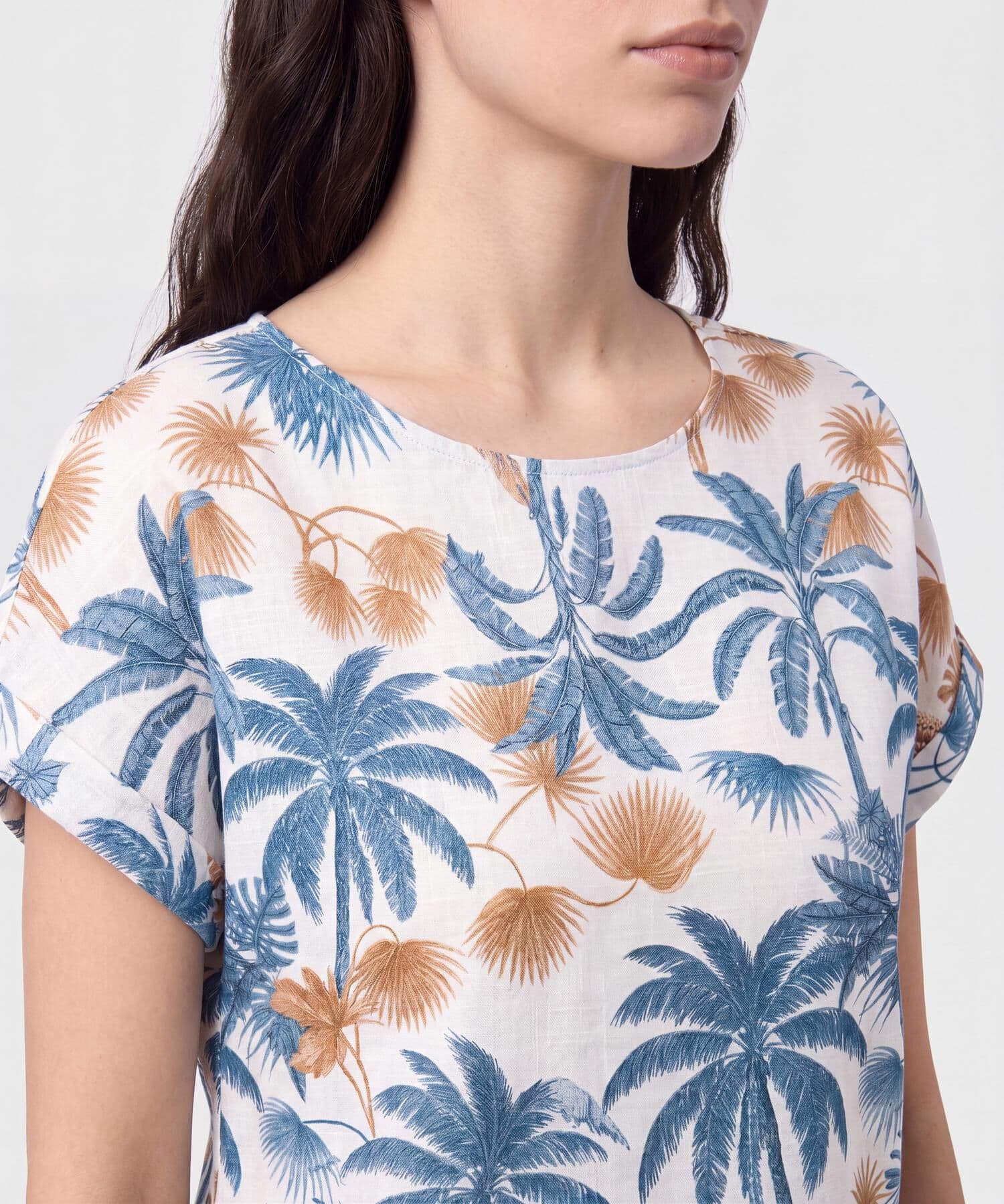 Blusa Sabana Ligero azul marino para mujer, vista 3