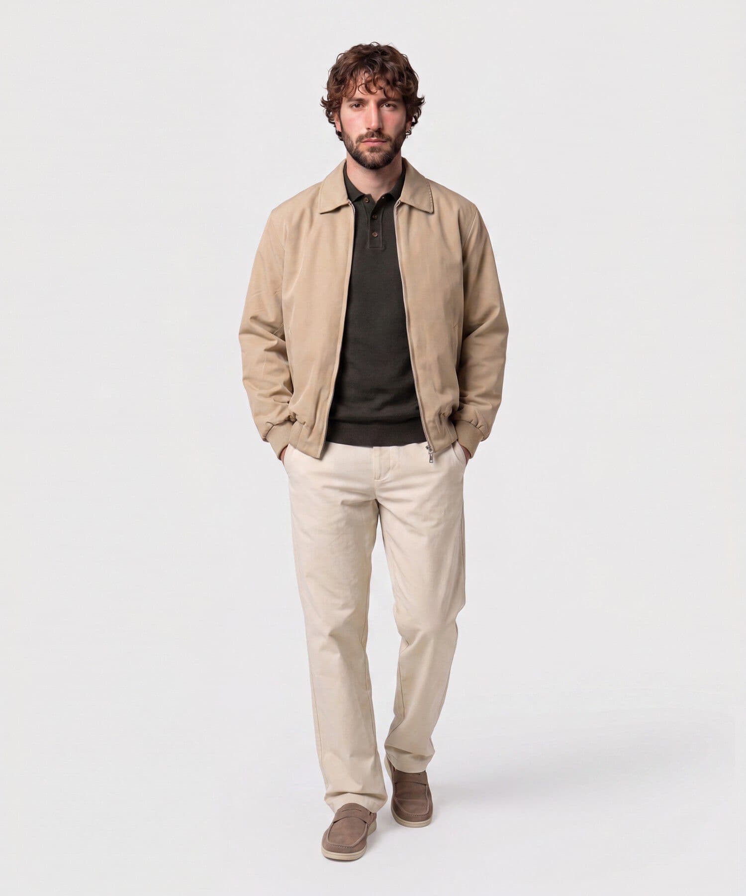 Chaqueta Cobalto Edición Lino café para hombre, vista 2