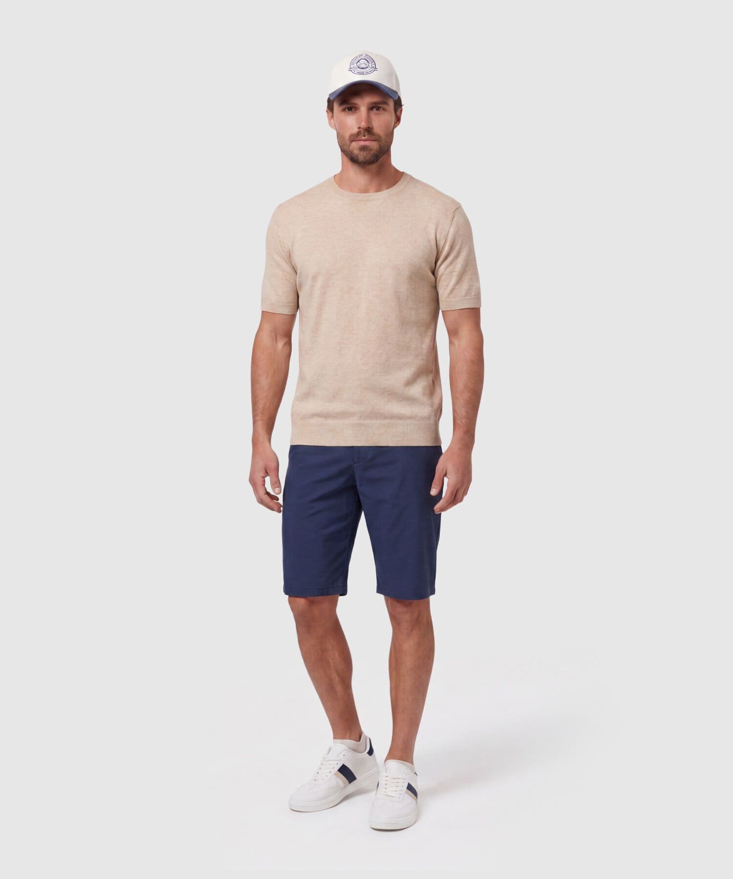 Camiseta Niebla Edición Lino arena para hombre, vista 2