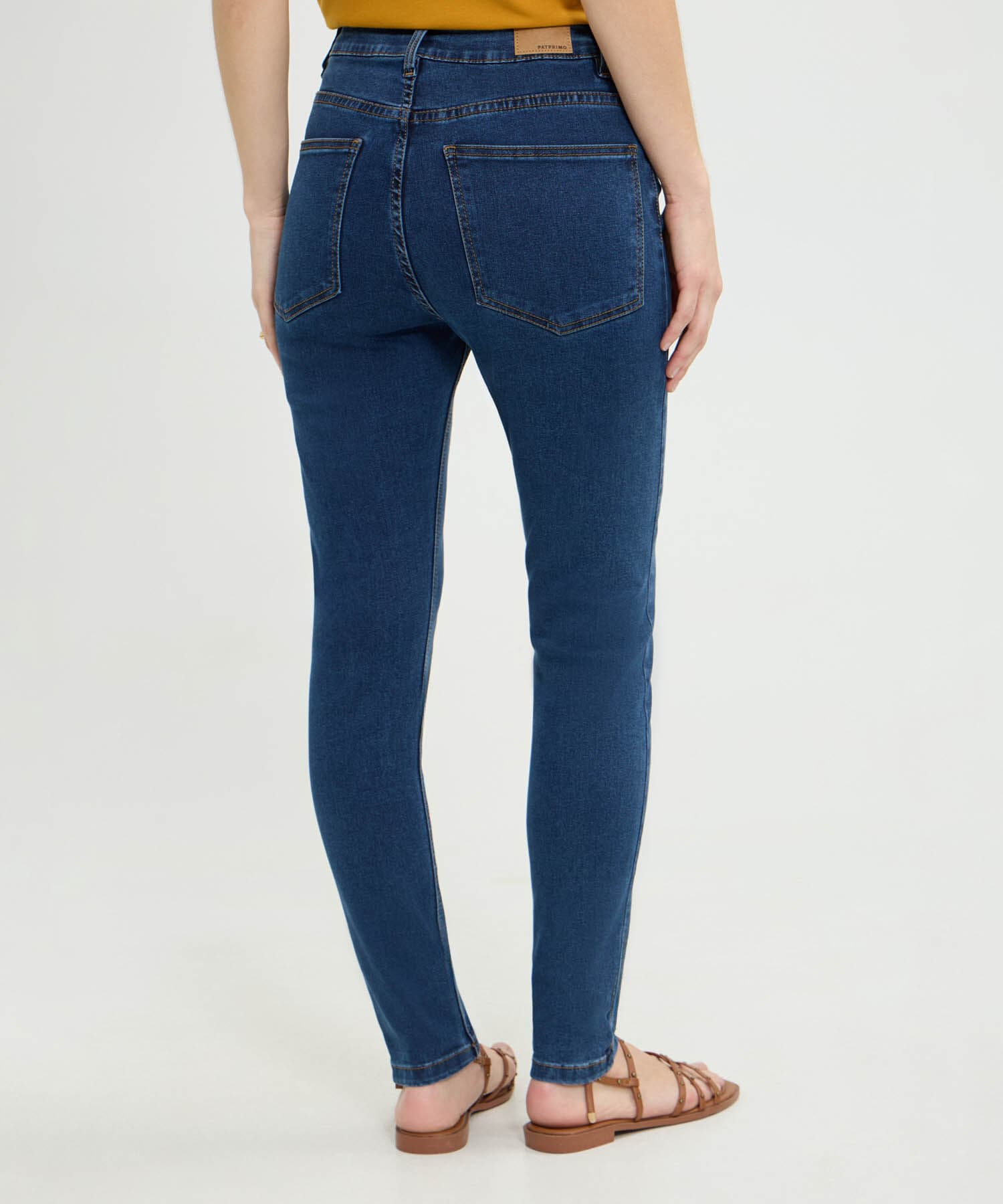 Jean Lumbre Natural azul marino para mujer, vista 4