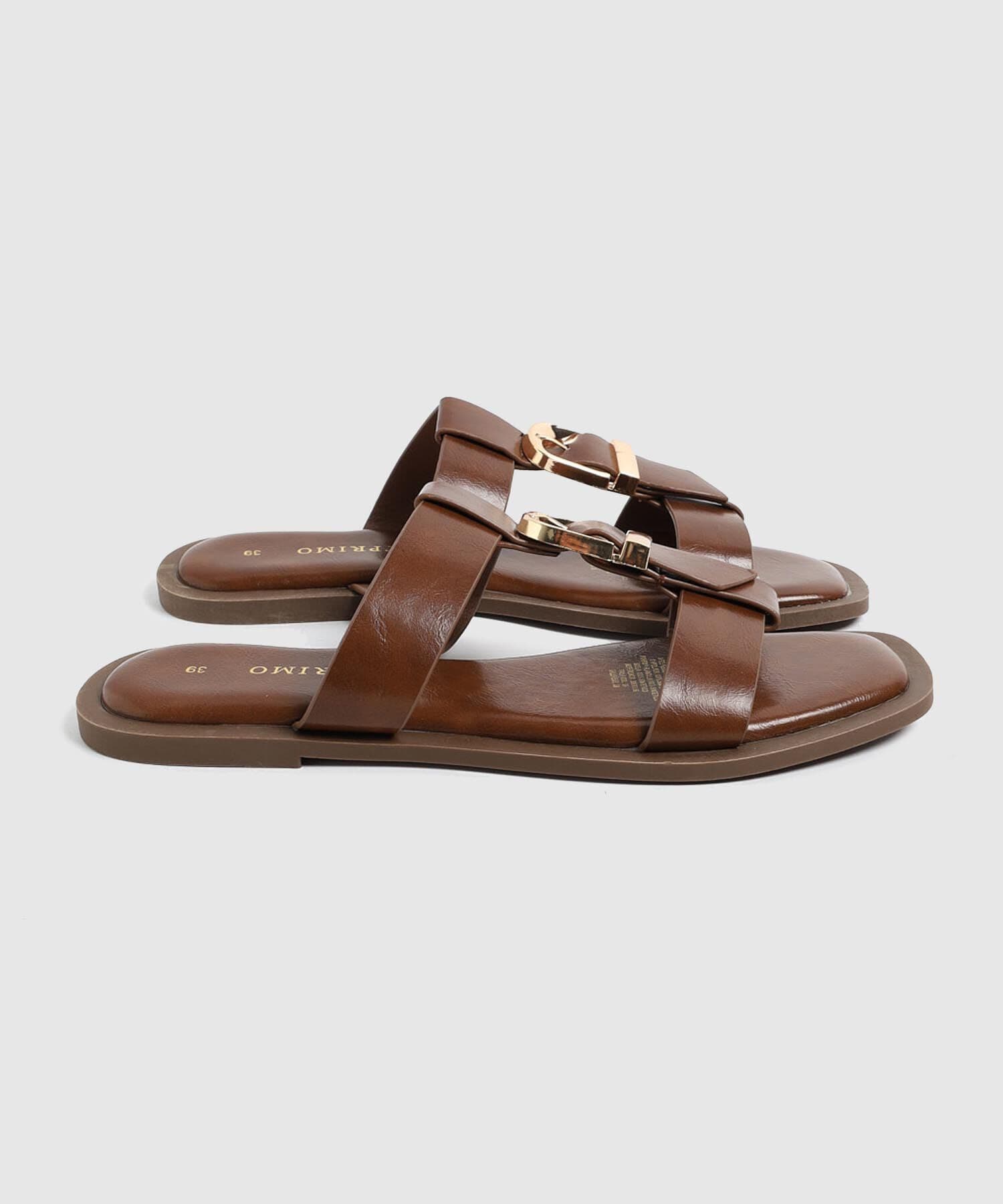 Sandalia Celeste Minimalista café para mujer, vista 2