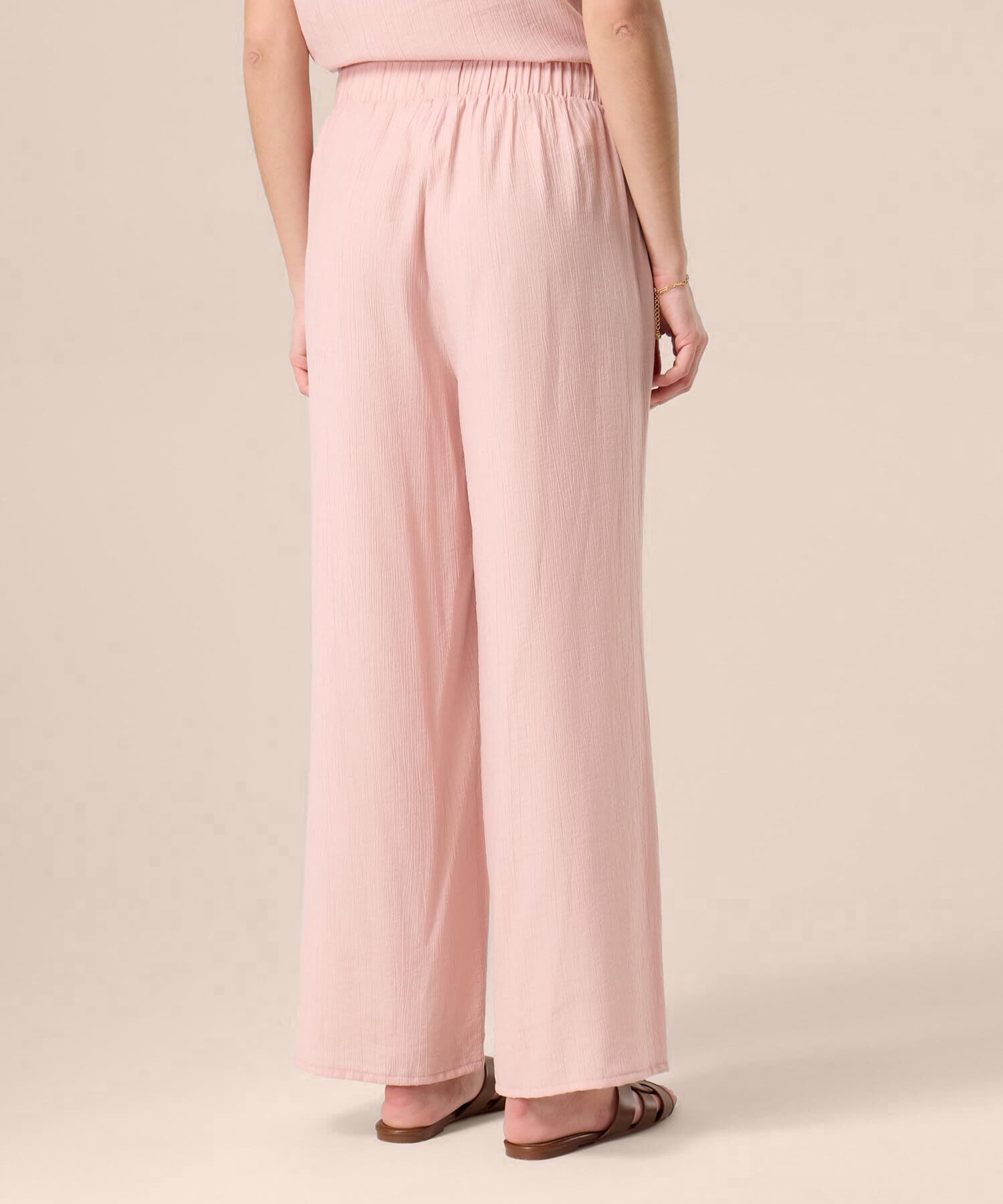 Pantalón Calima Edición Lino rosa empolvado para mujer, vista 4