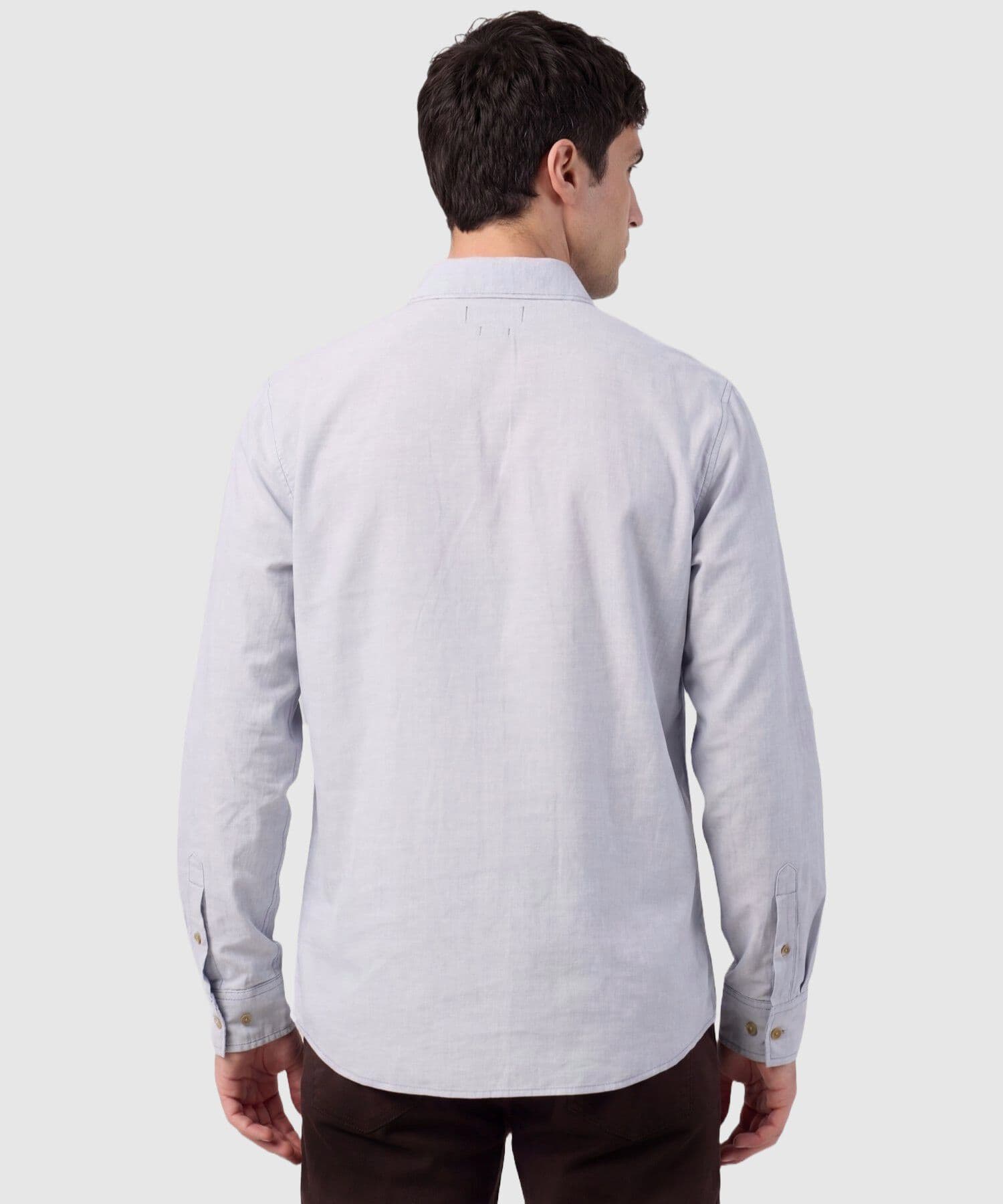 Camisa Marea Texturizado azul marino para hombre, vista 3