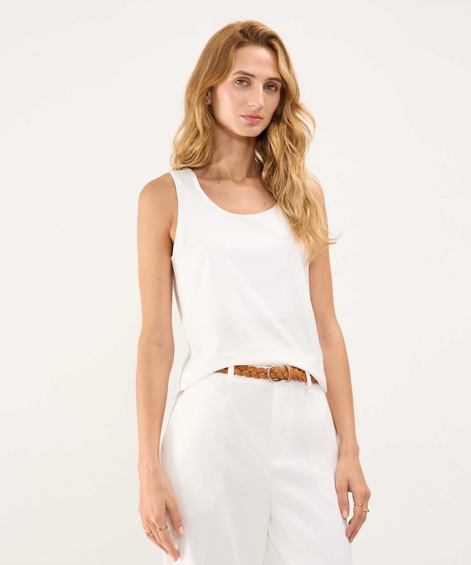 Camiseta Sierra de Ciudad blanco para mujer, vista principal