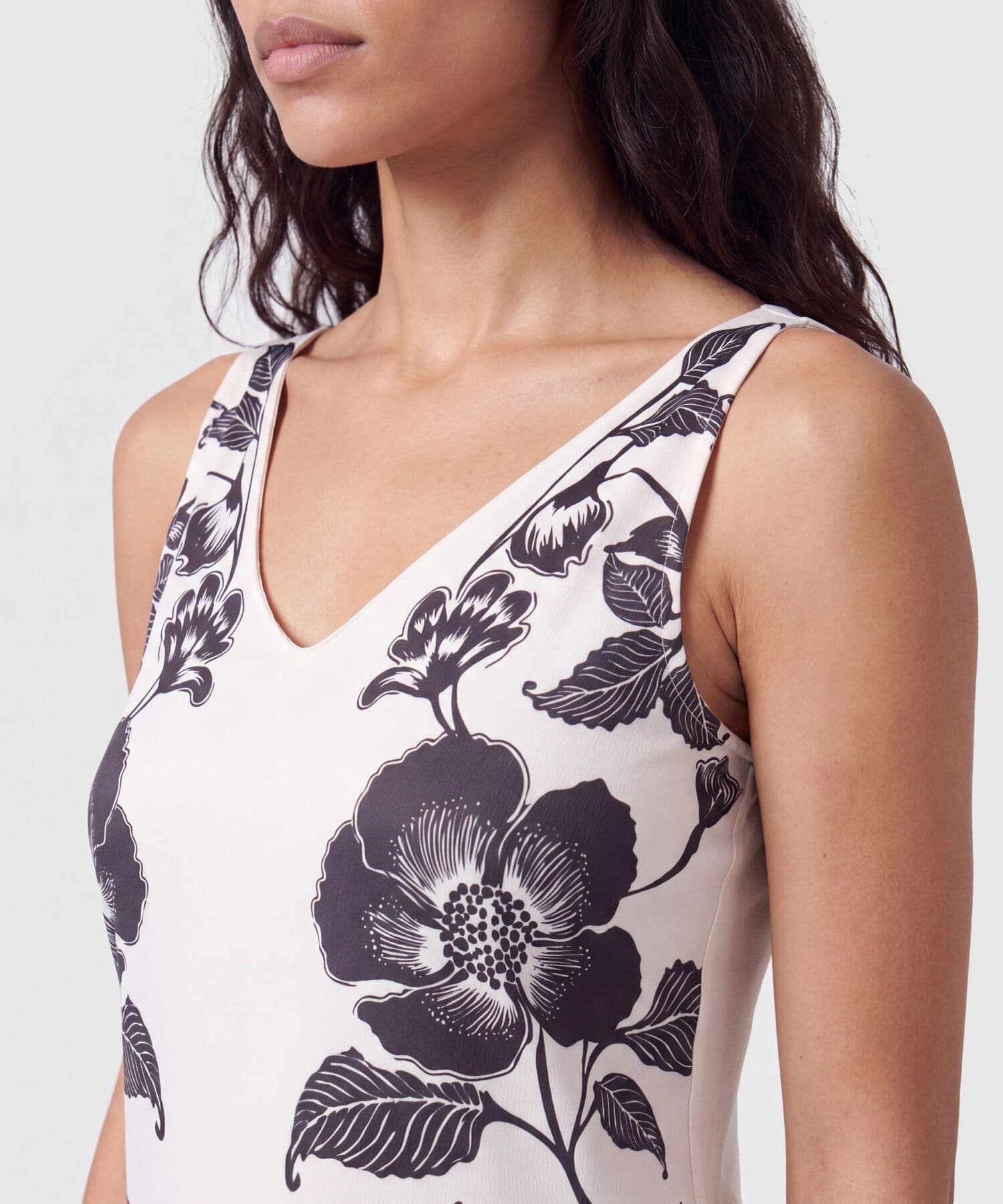 Camiseta Salina Texturizado blanco para mujer, vista 3