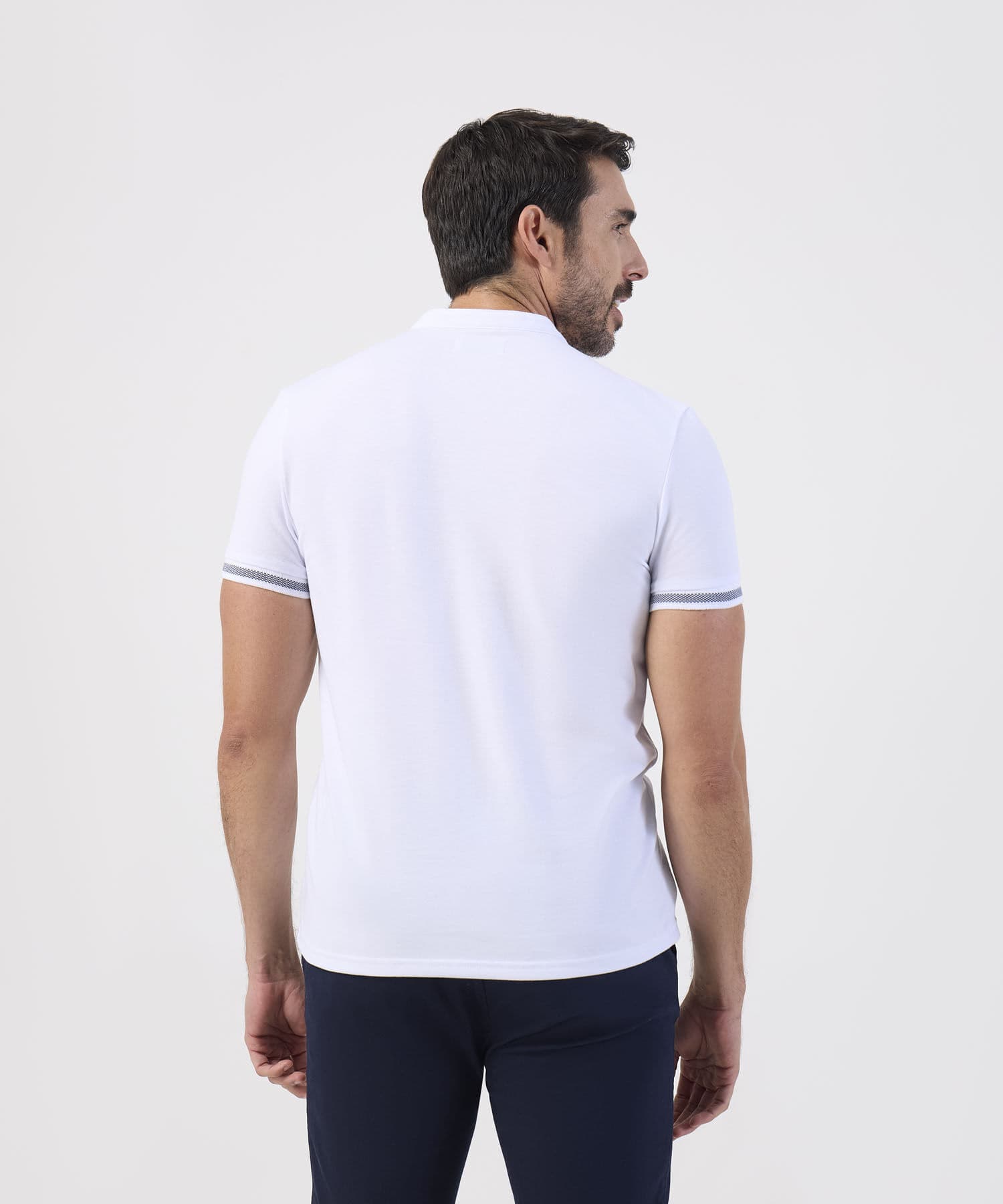 Polo Dalia Urbano blanco para hombre, vista 4