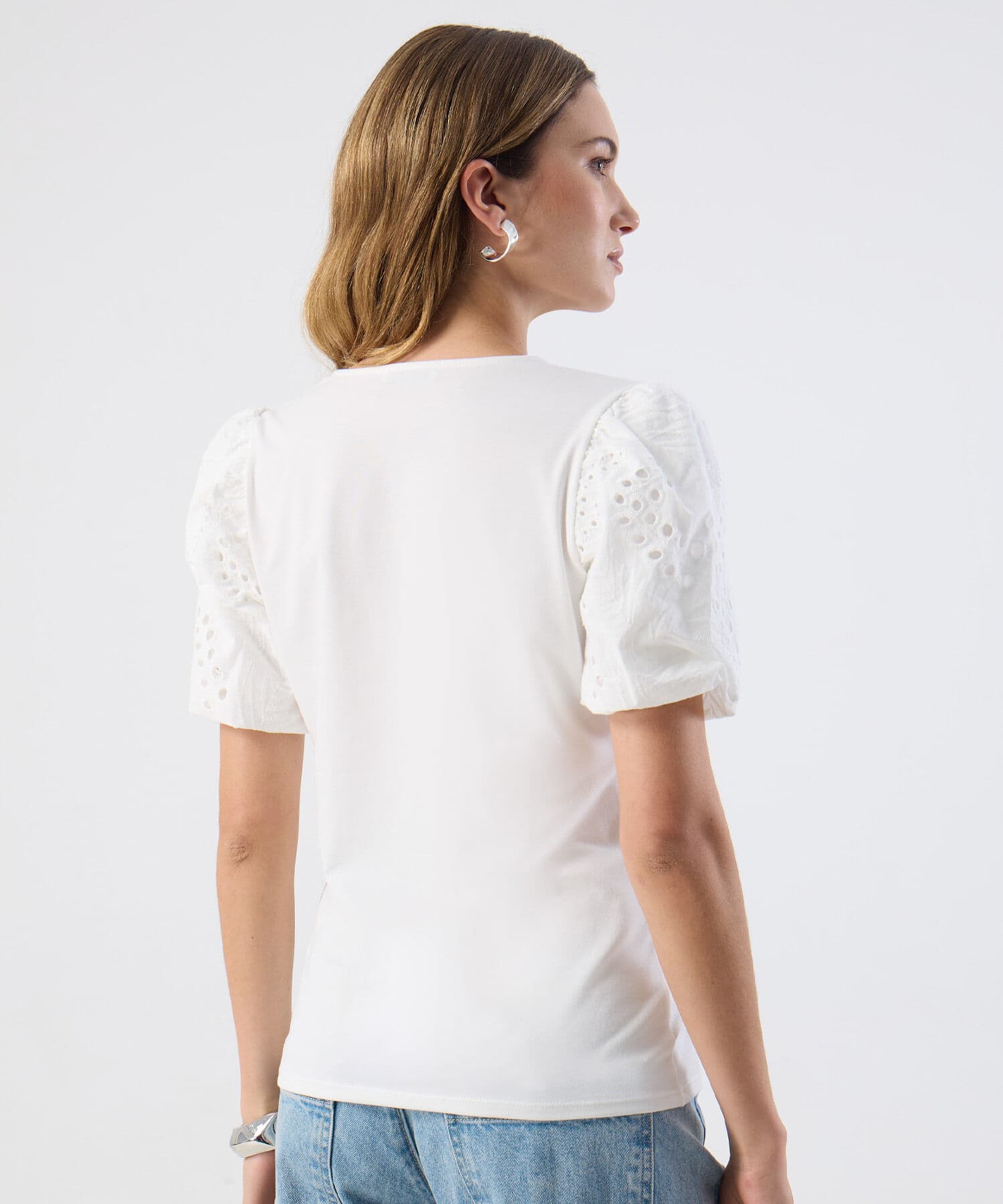 Camiseta Renata Suave blanco para mujer, vista 4