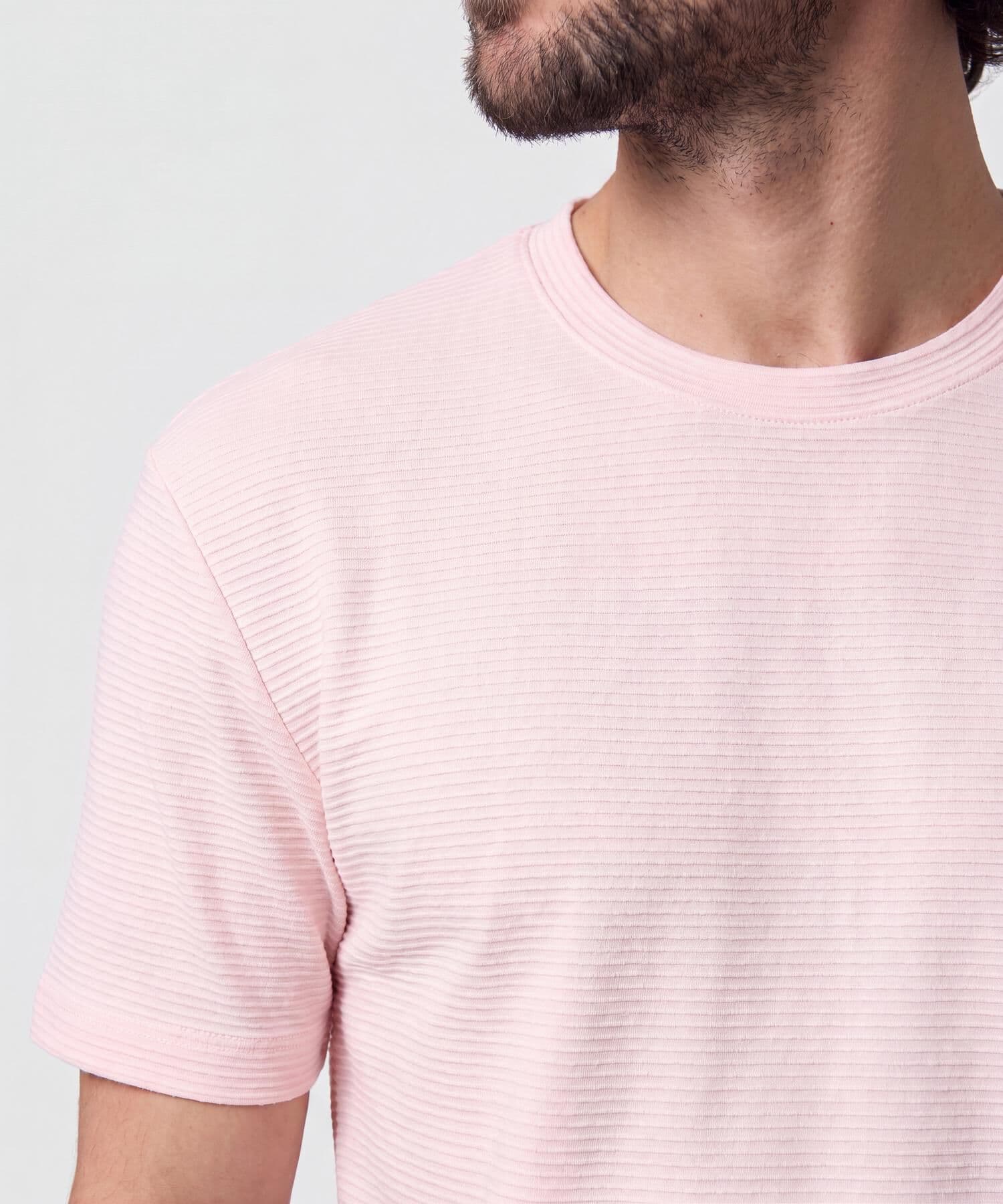 Camiseta Valle Contemporáneo rosa empolvado para hombre, vista 3