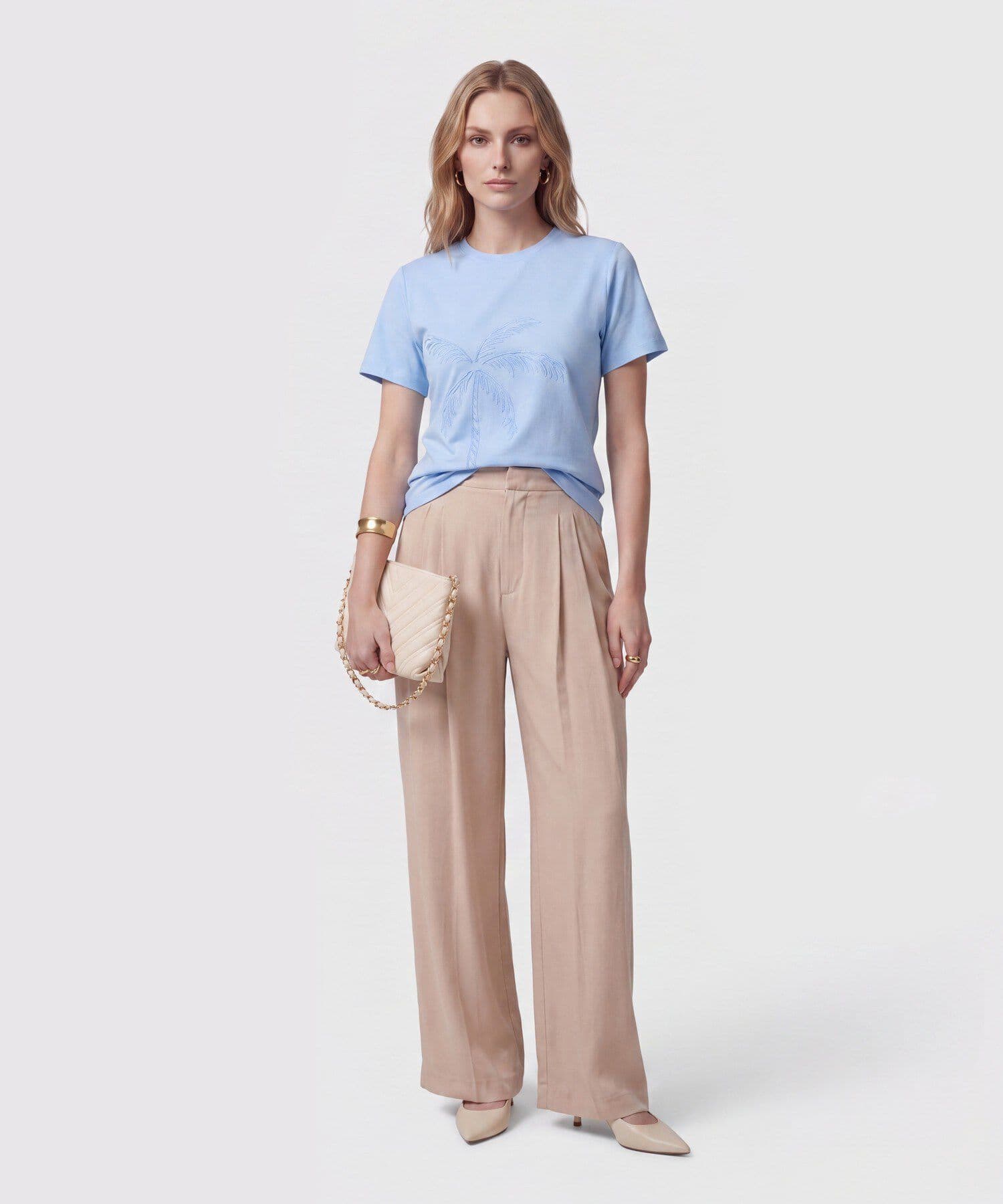 Camiseta Solana de Noche azul marino para mujer, vista 2