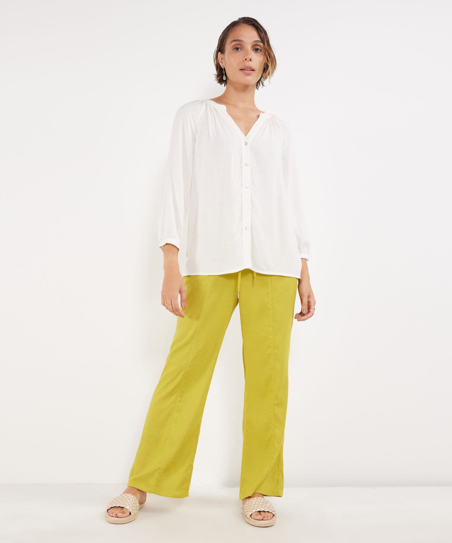 Blusa Violeta de Ciudad blanco para mujer, vista 2