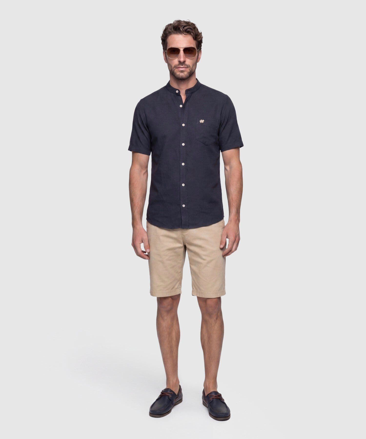 Camisa Salina Sastre azul marino para hombre, vista 2