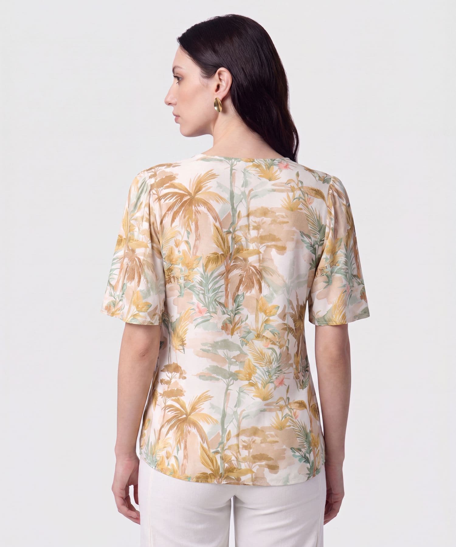 Blusa Salina de Ciudad naranja para mujer, vista 4