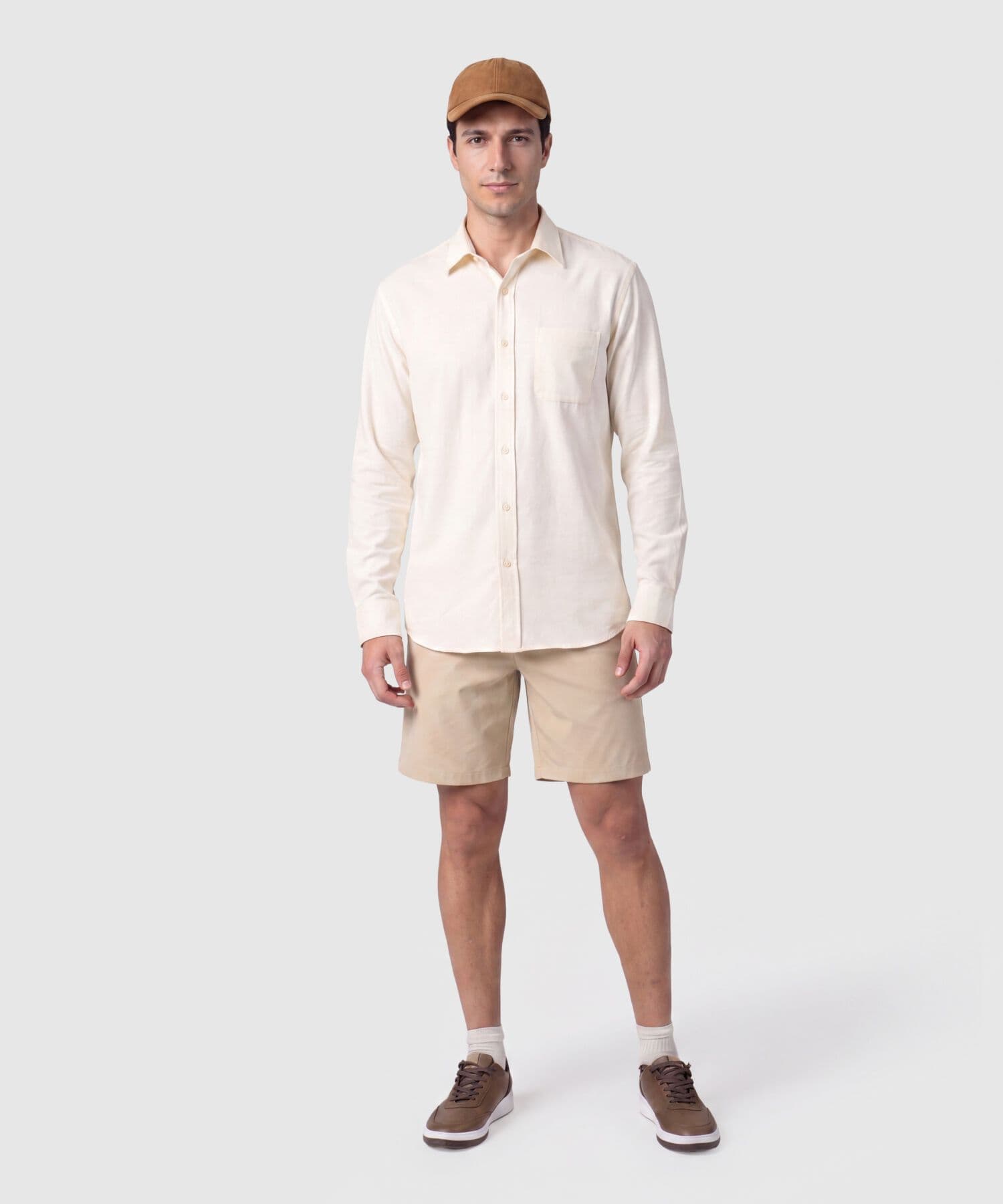 Camisa Dorada de Día azul índigo para hombre, vista 2
