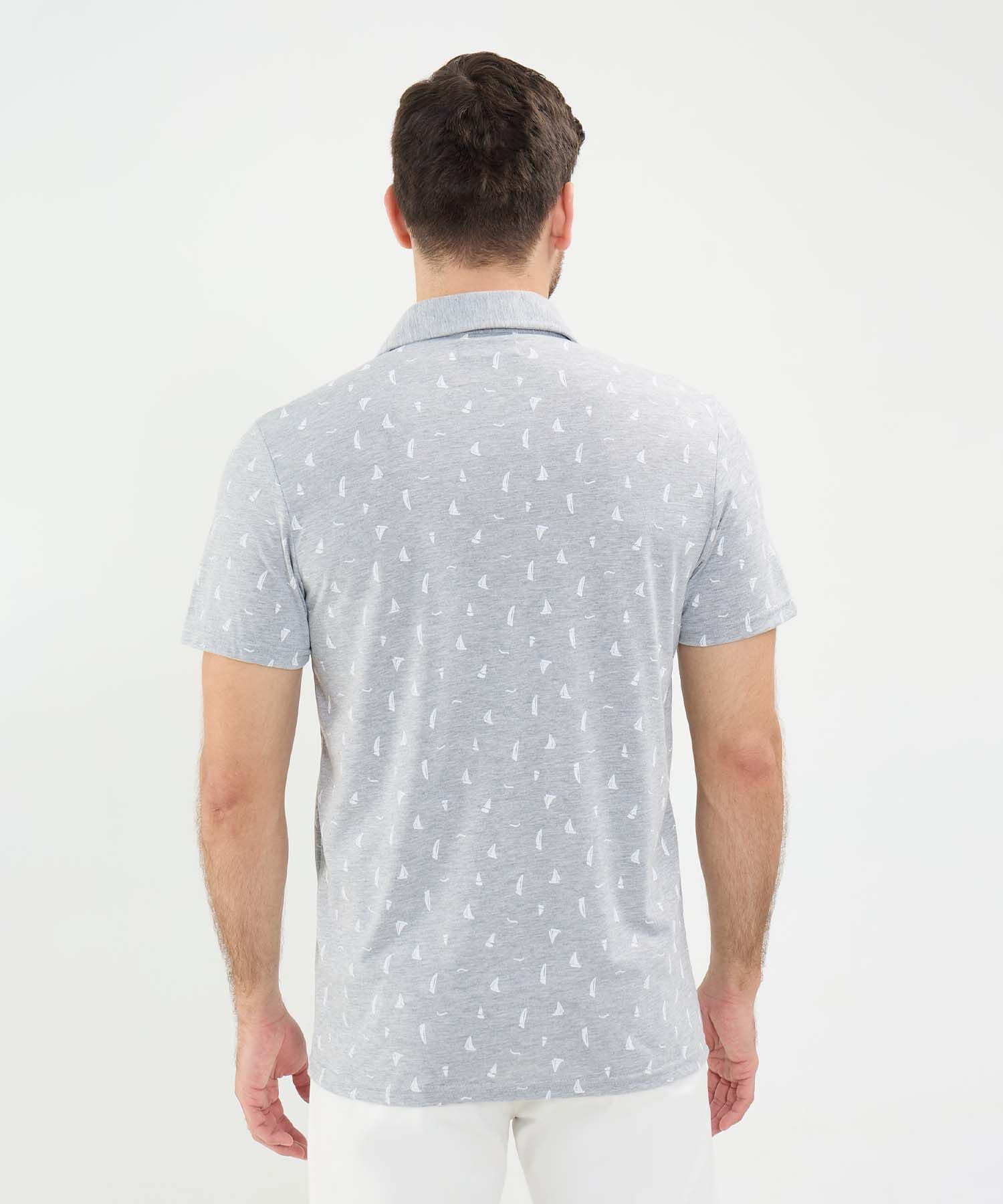 Polo Lumbre Esencial gris humo para hombre, vista 4