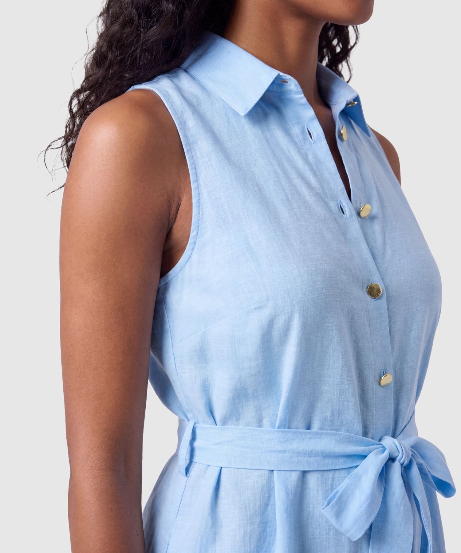 Vestido Horizonte de Día azul marino para mujer, vista 3