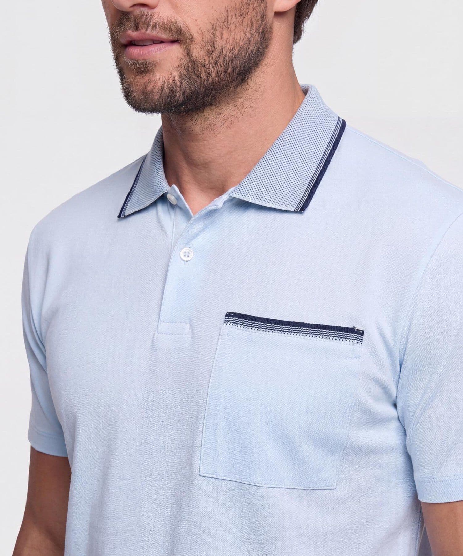 Polo Guayacán Edición Índigo azul marino para hombre, vista 3