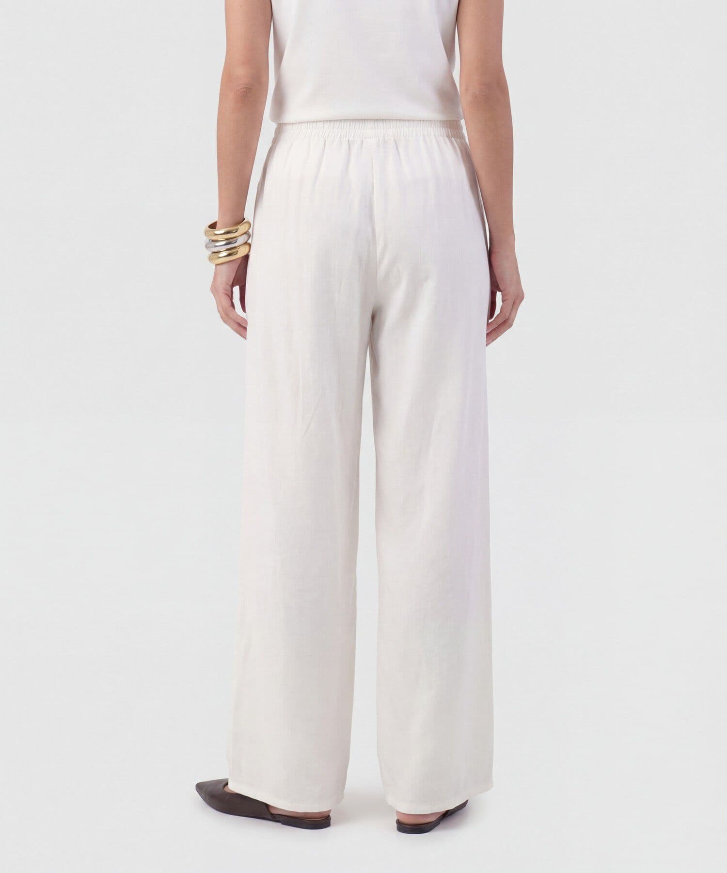 Pantalón Guayacán Minimalista blanco para mujer, vista 4