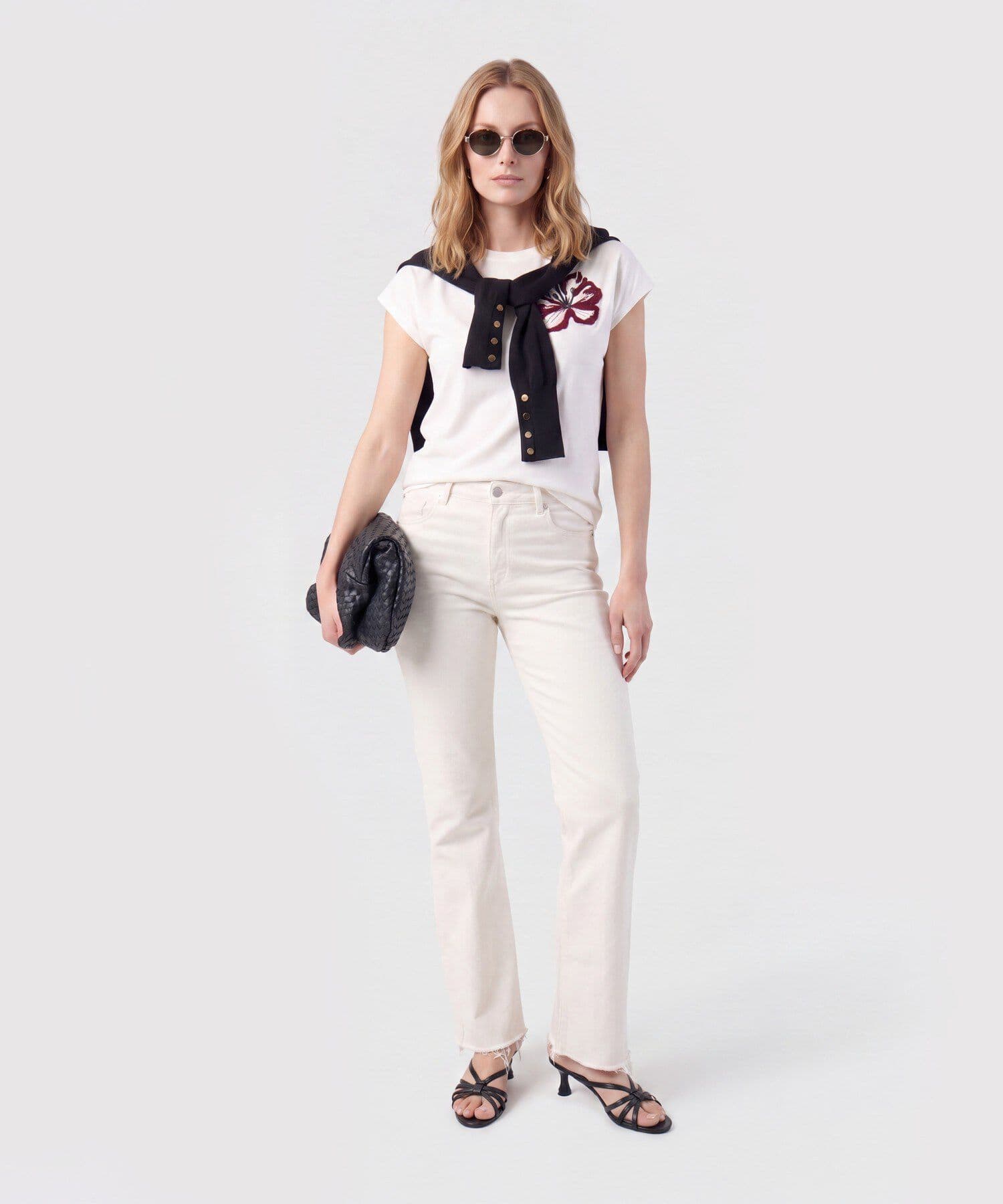 Camiseta Palma de Ciudad blanco para mujer, vista 2
