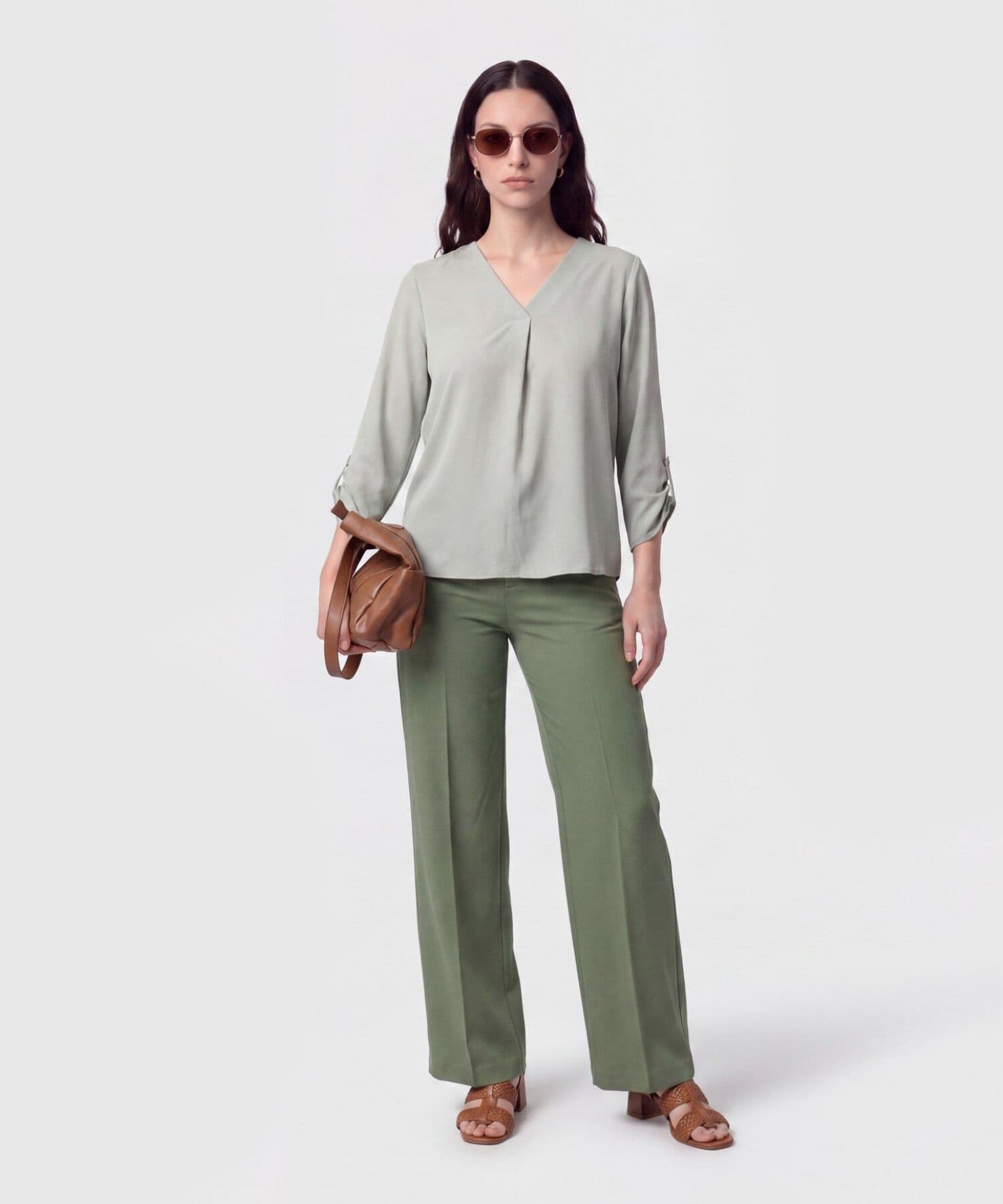 Pantalón Jacaranda Urbano arena para mujer, vista 2