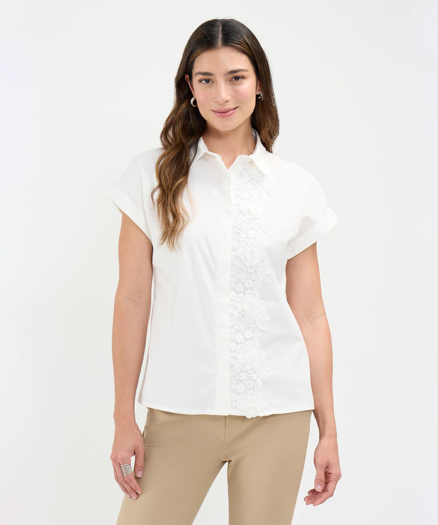 Camisa Dalia Clásico rojo granada para mujer, vista principal