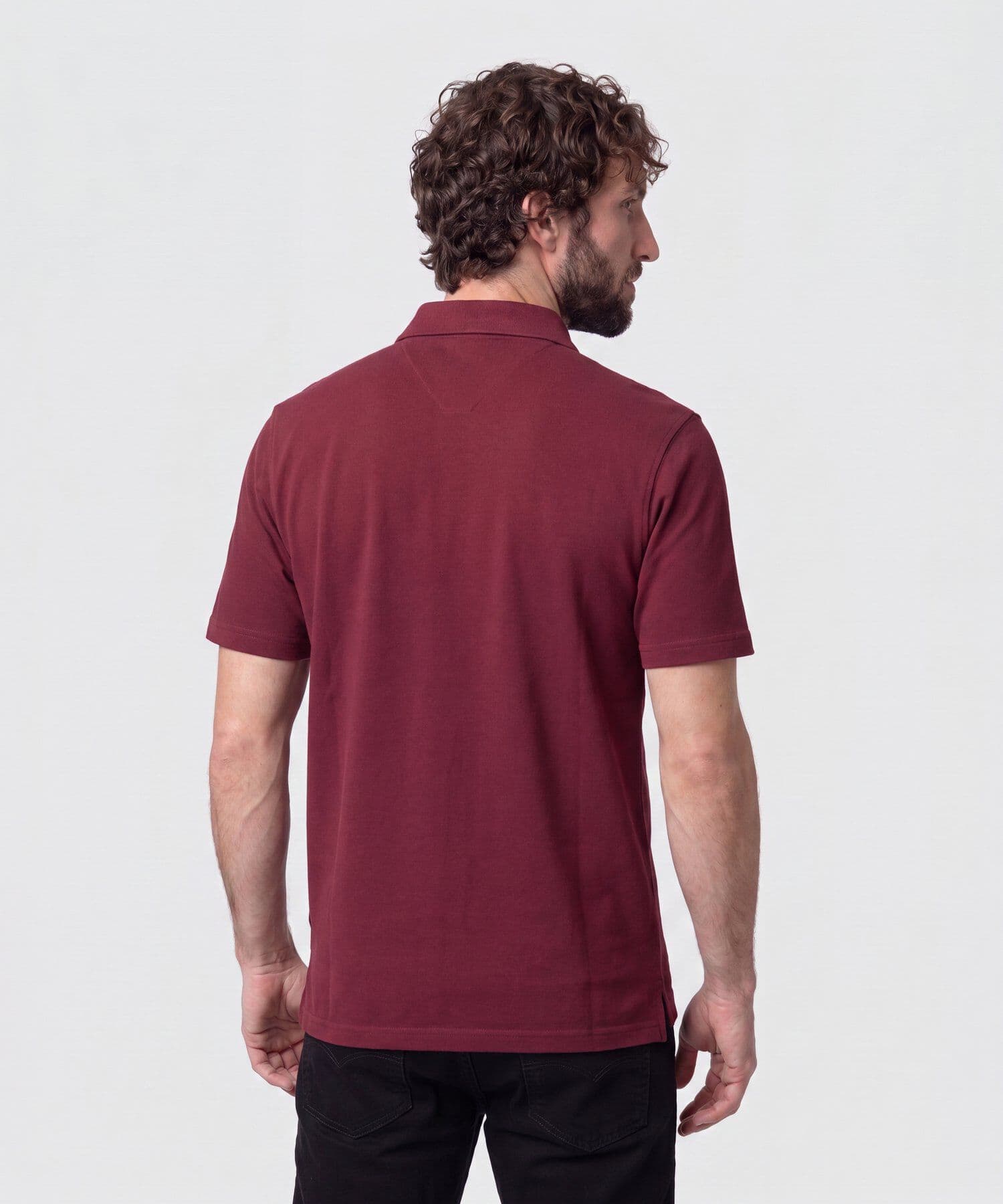 Polo Sabana Minimalista lila para hombre, vista 4