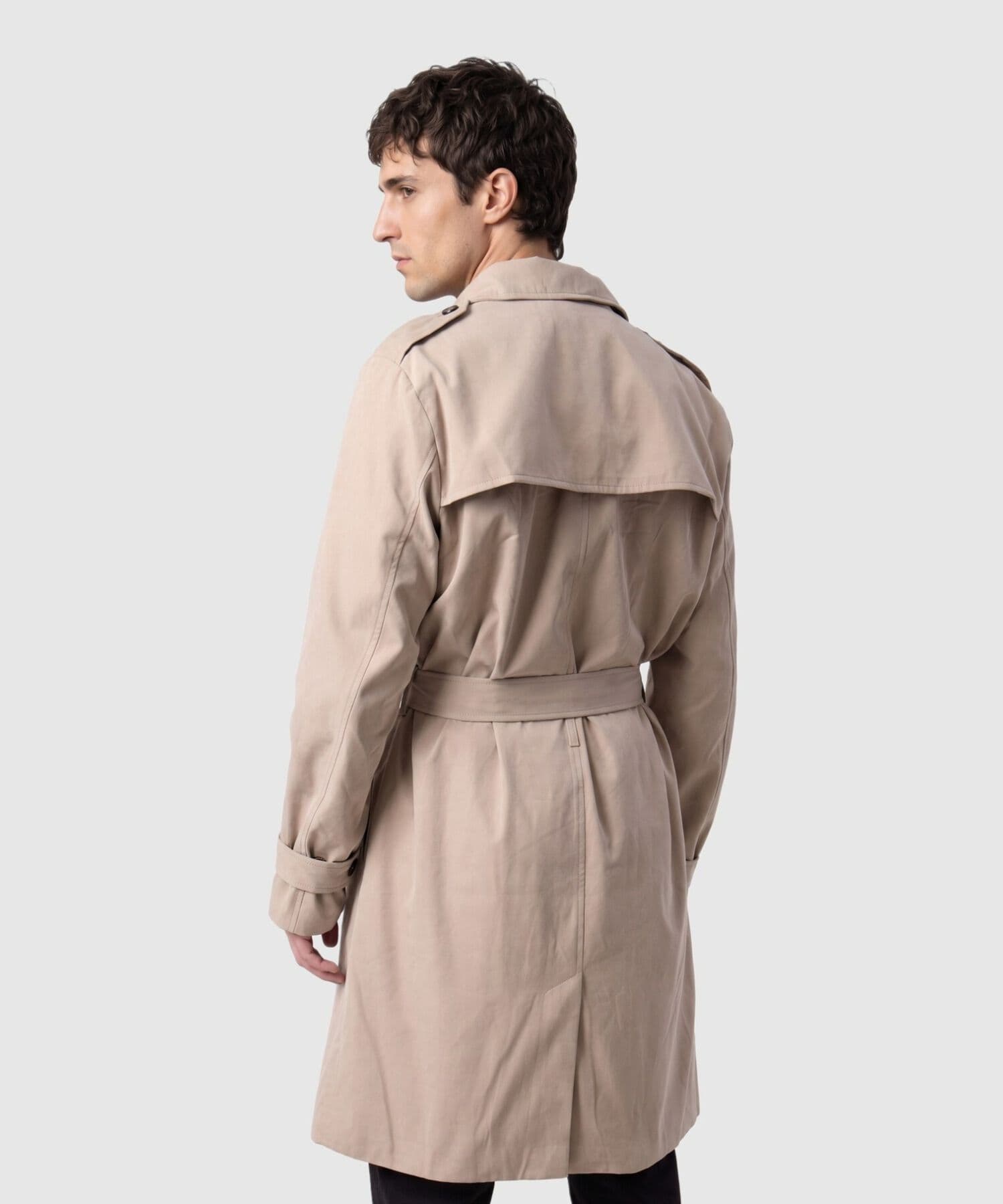 Chaqueta Candelaria Minimalista café para hombre, vista 4