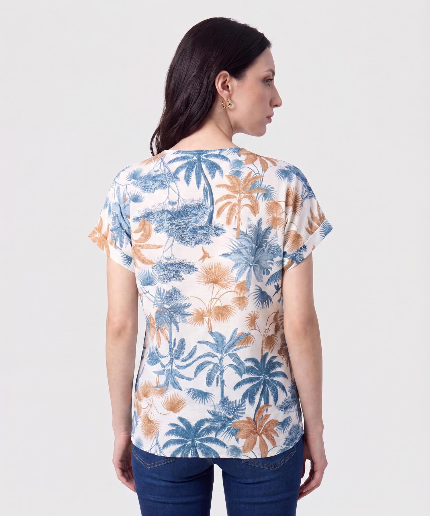 Blusa Sabana Ligero azul marino para mujer, vista 4