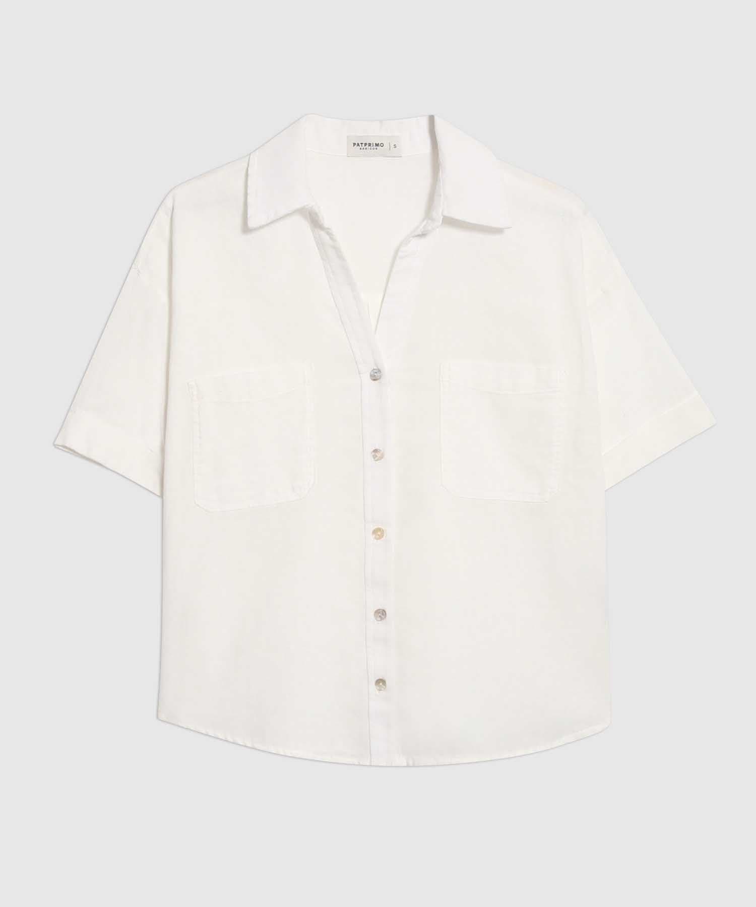 Camisa Celeste Ligero azul cielo para mujer, vista 5
