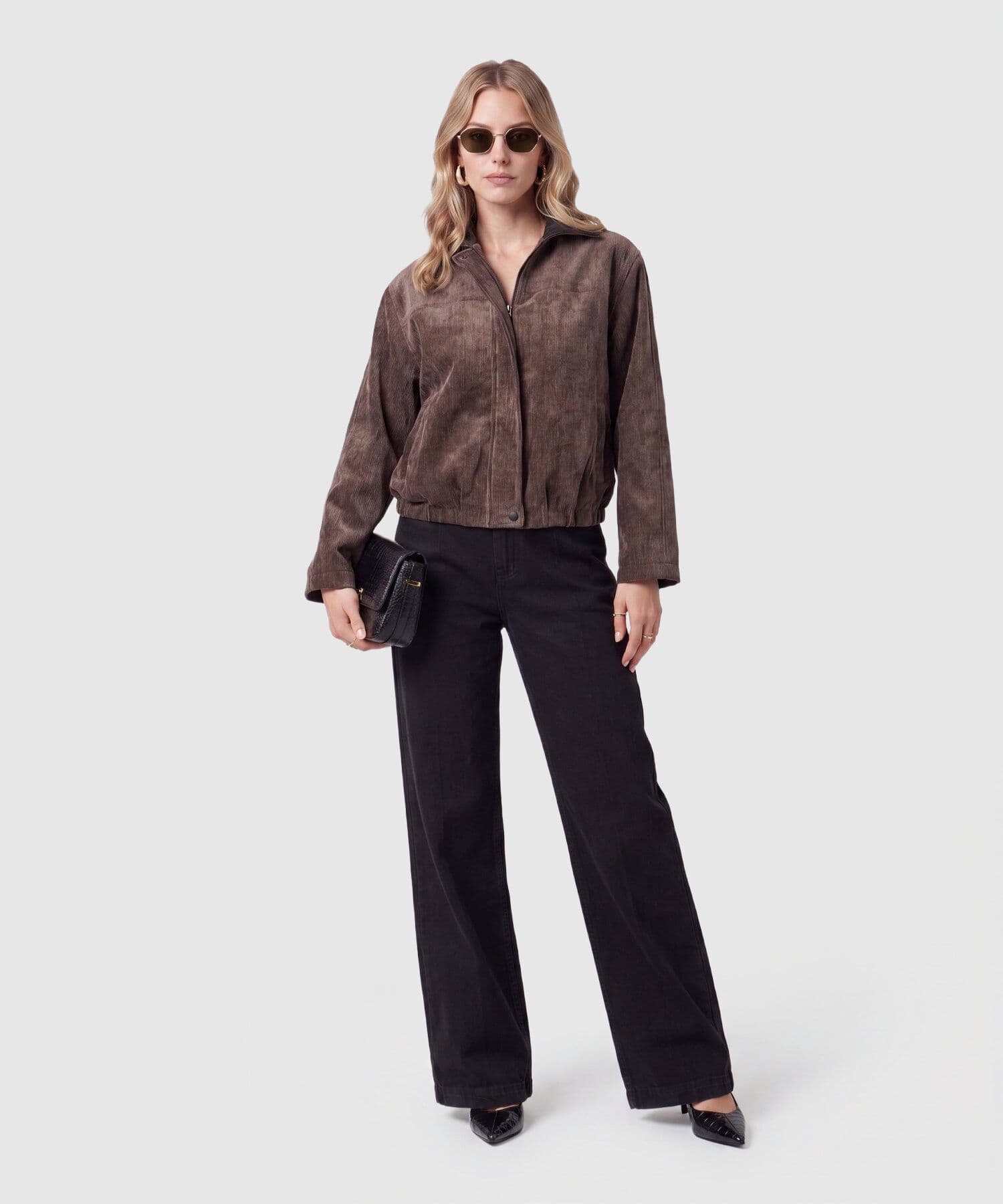 Chaqueta Valentina Suave café para mujer, vista 2