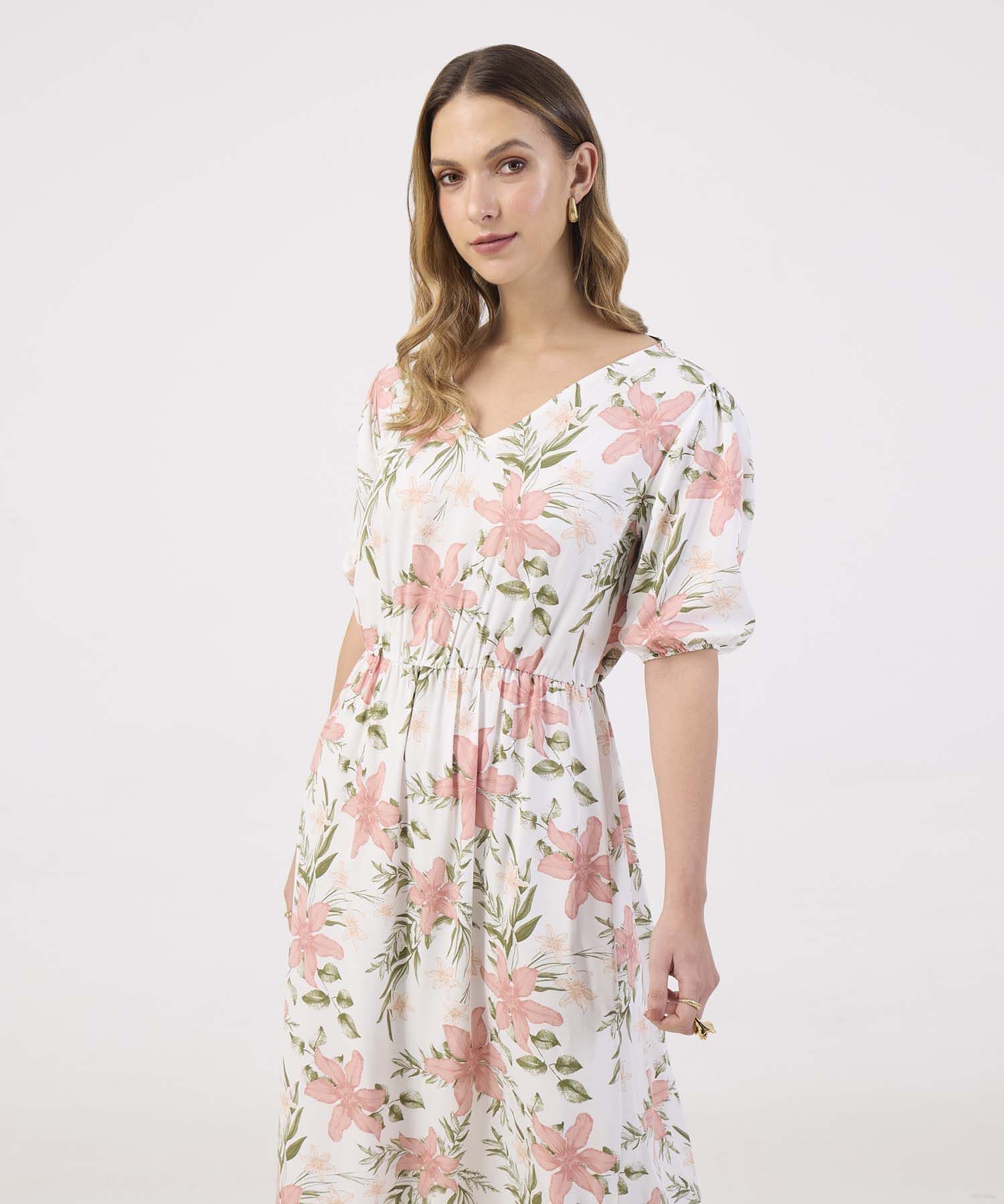 Vestido Sierra Esencial rosa empolvado para mujer, vista 2